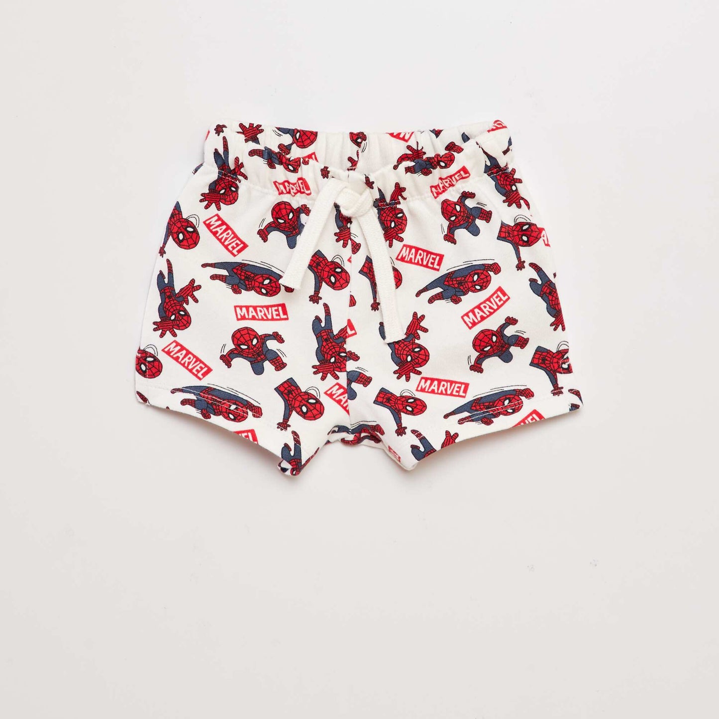 Spider-Man French terry shorts WHITE