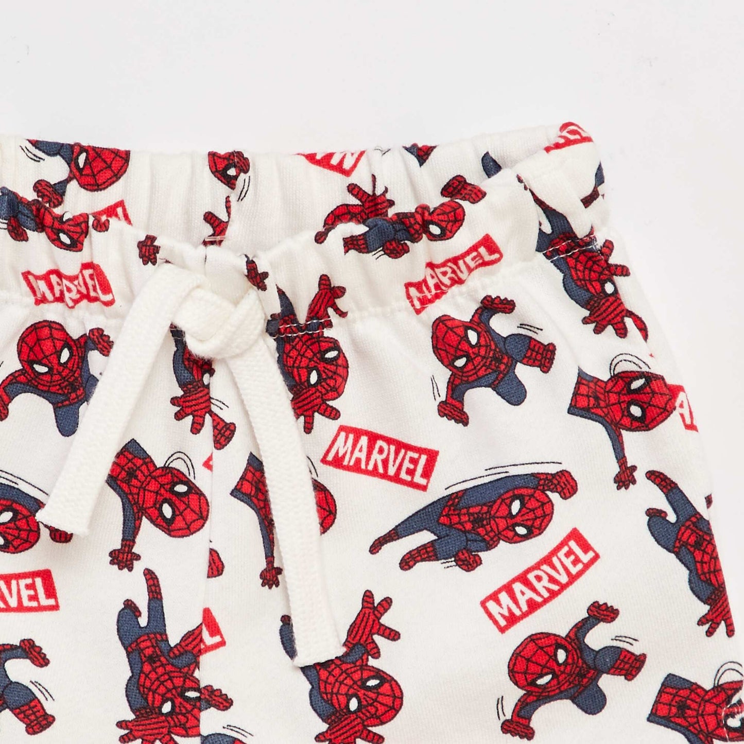 Spider-Man French terry shorts WHITE