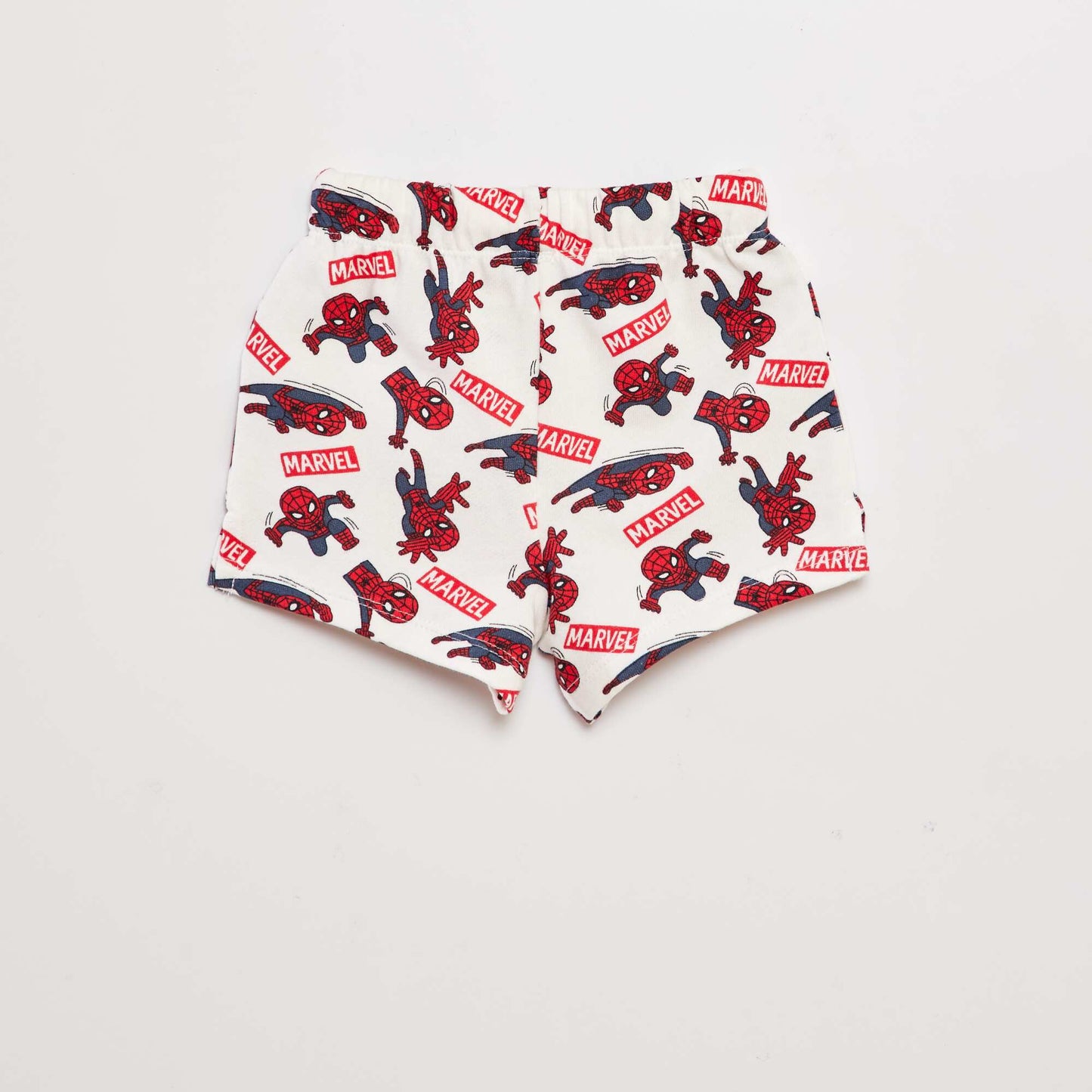 Spider-Man French terry shorts WHITE