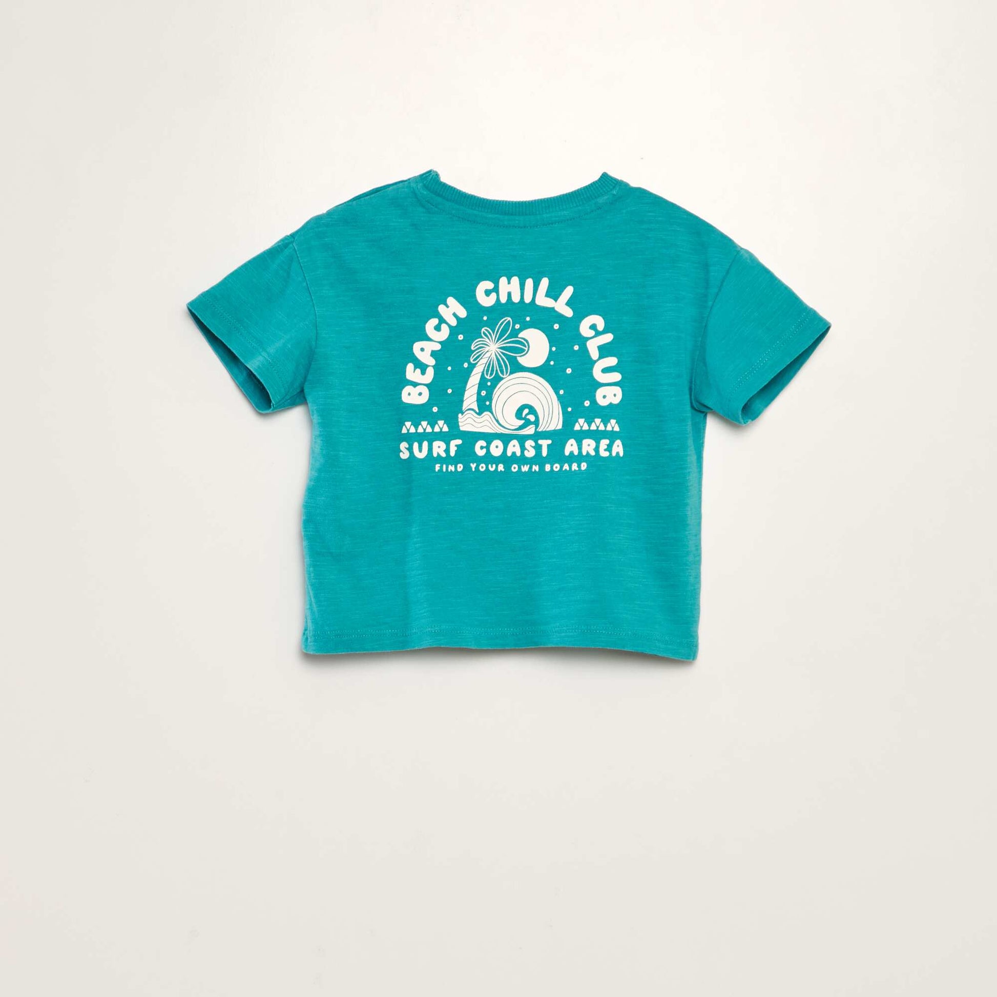 Short-sleeved surf T-shirt BLUE