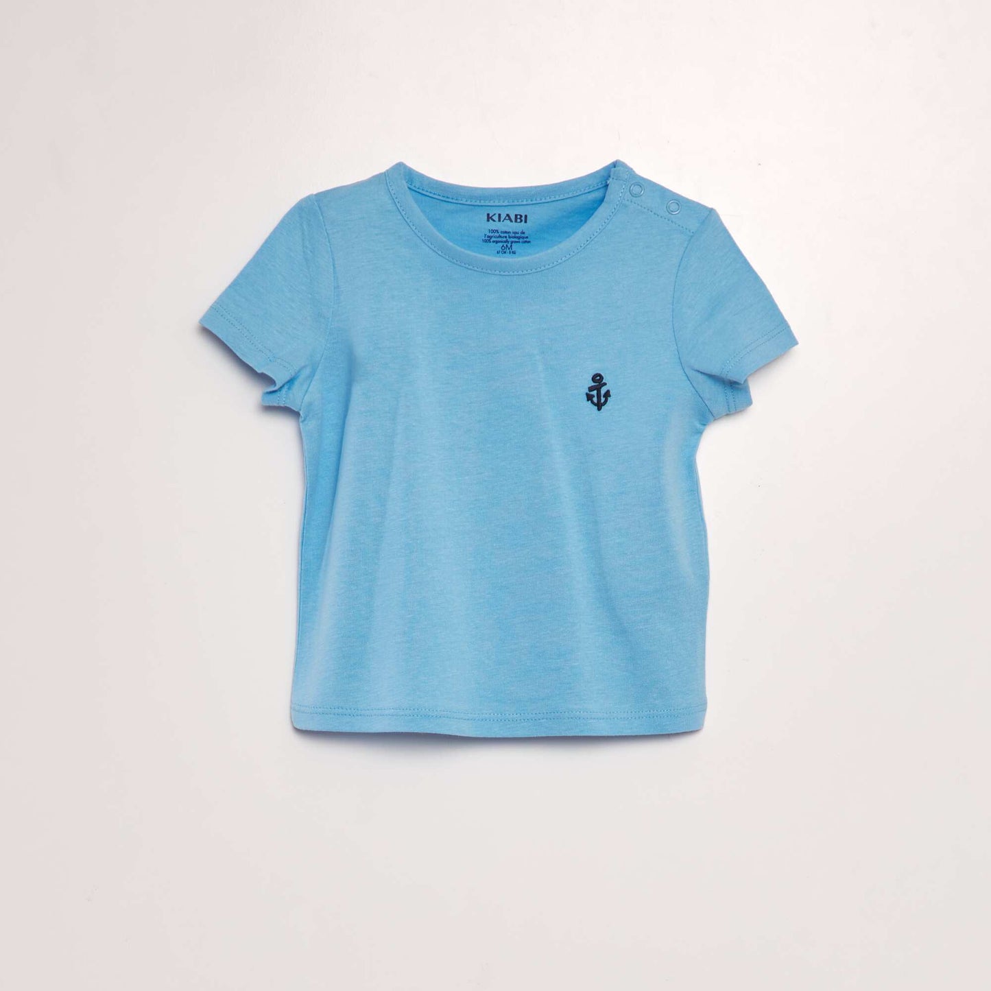 Pack of 2 plain T-shirts BLUE
