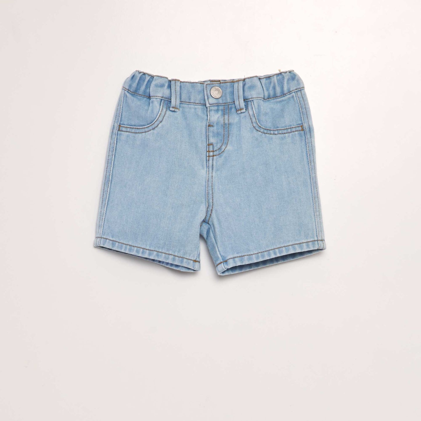 Denim T-shirt + shorts set - Two-piece set WHITE