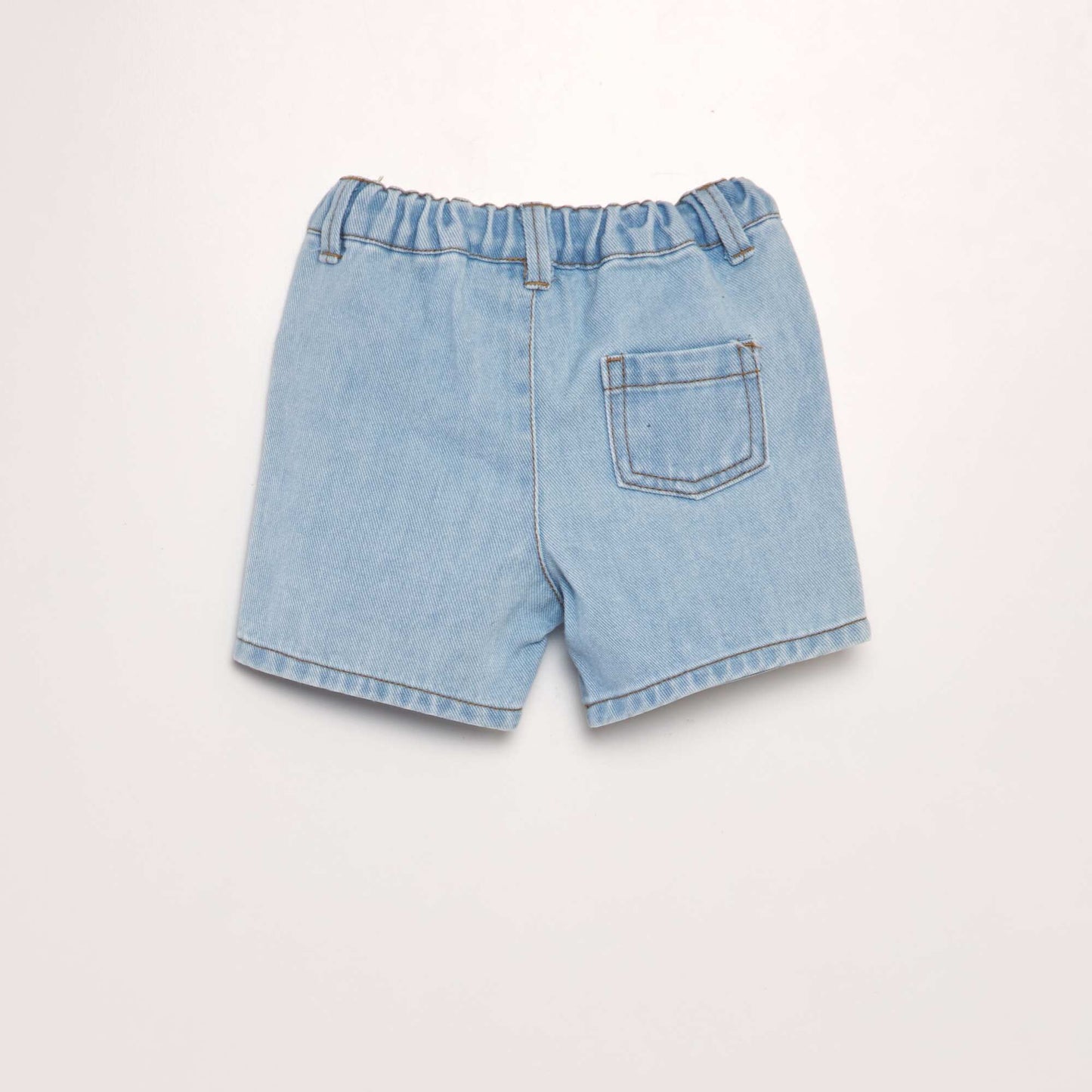Denim T-shirt + shorts set - Two-piece set WHITE
