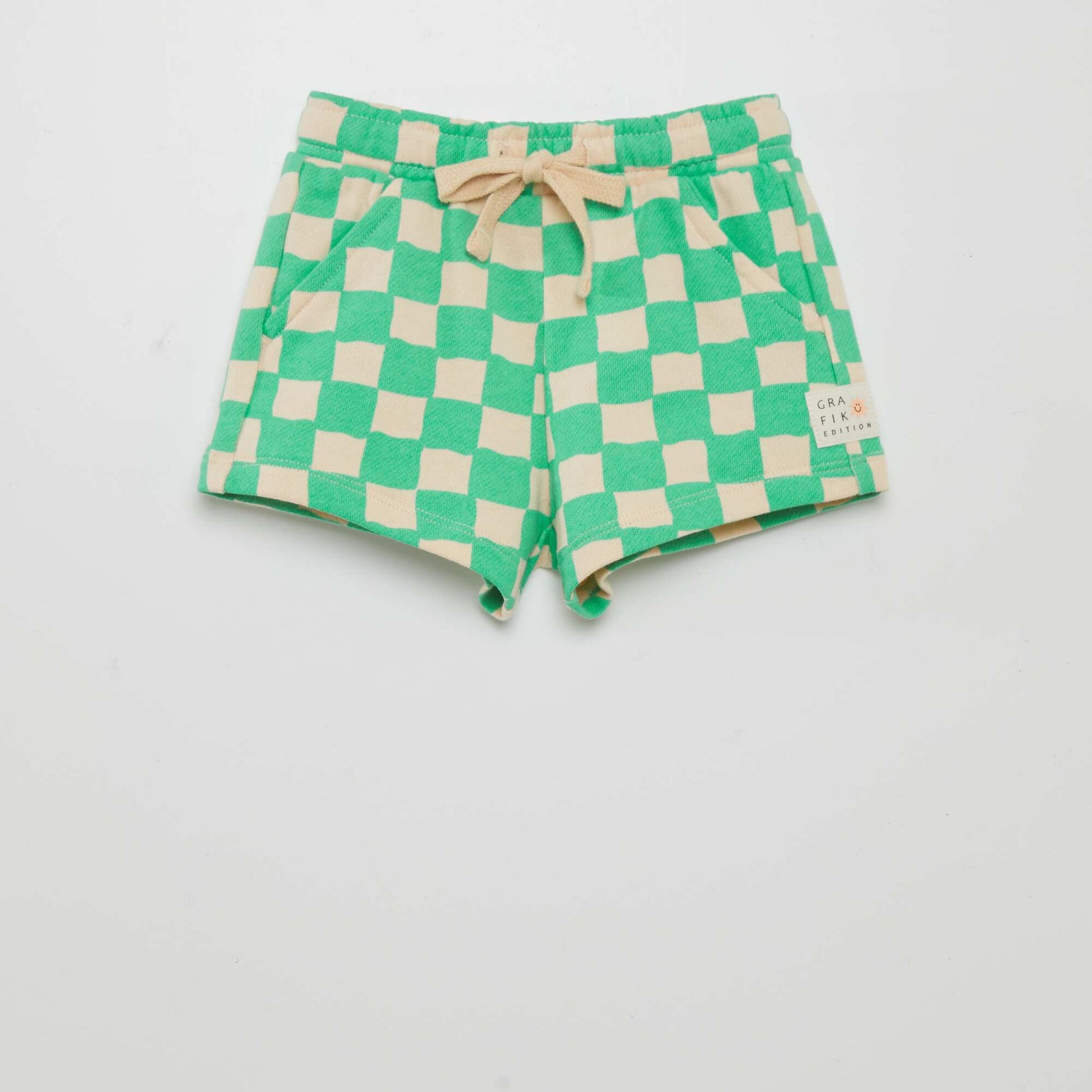 Sweatshirt fabric shorts - Grafik Edition GREEN