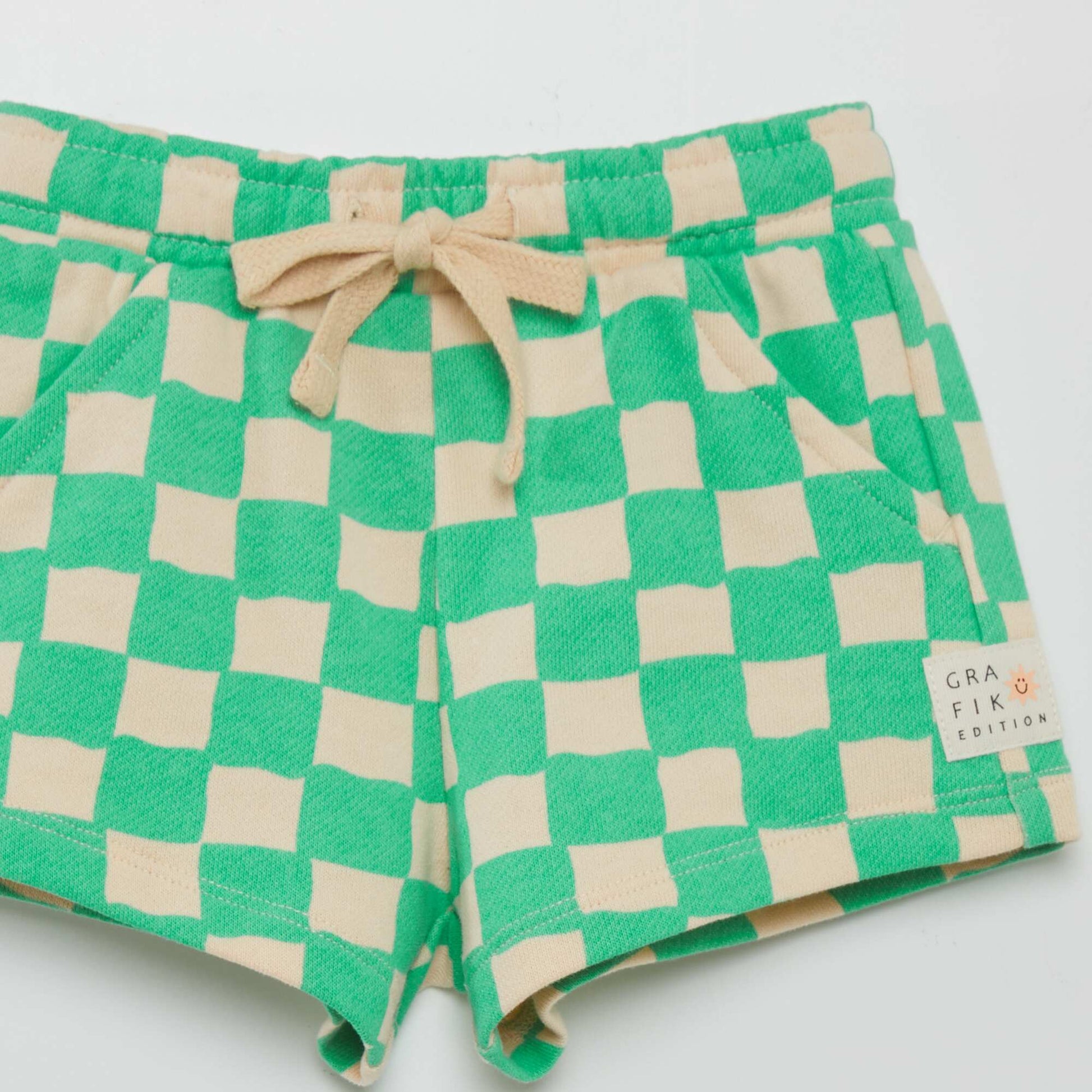 Sweatshirt fabric shorts - Grafik Edition GREEN