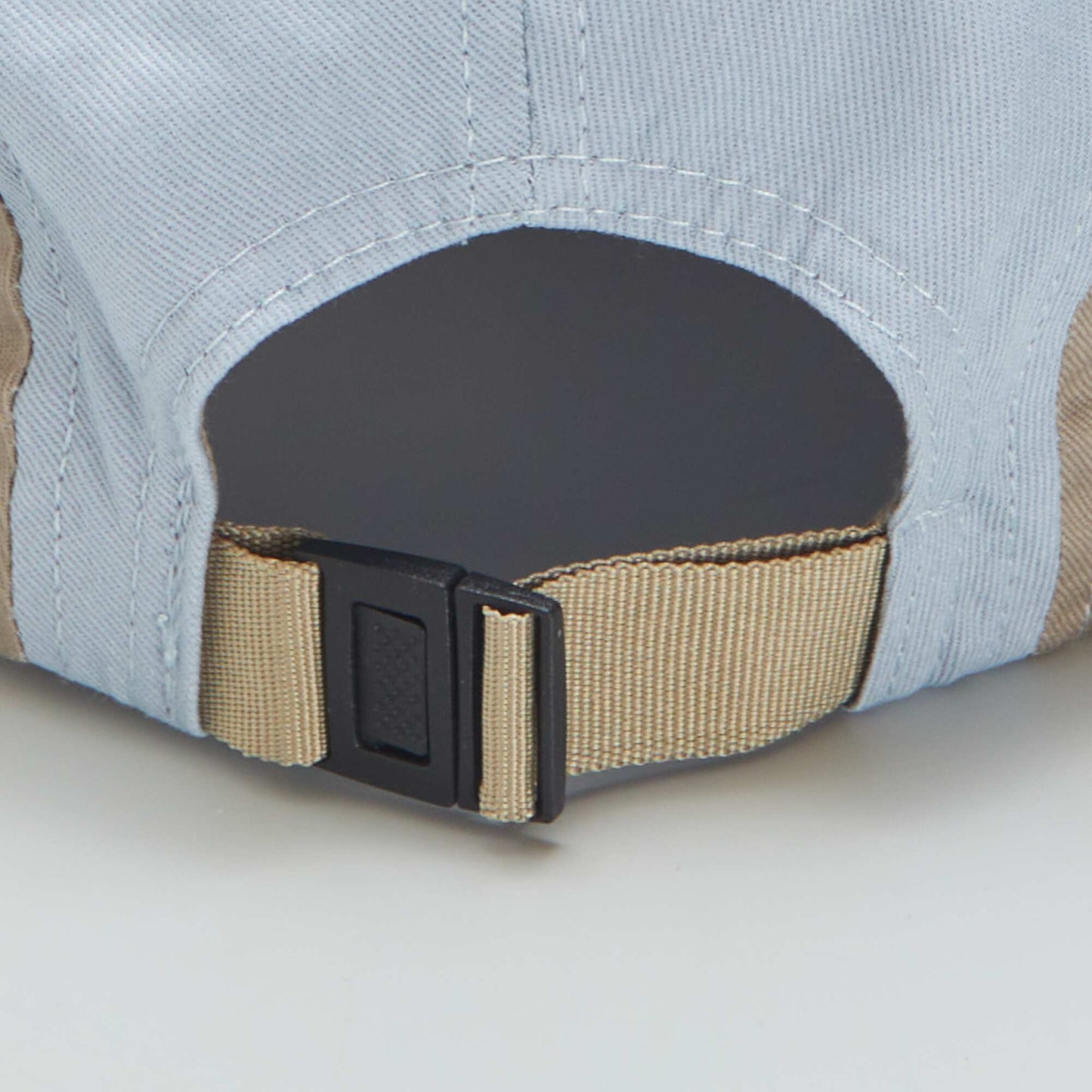 Printed colour block cap BLUE