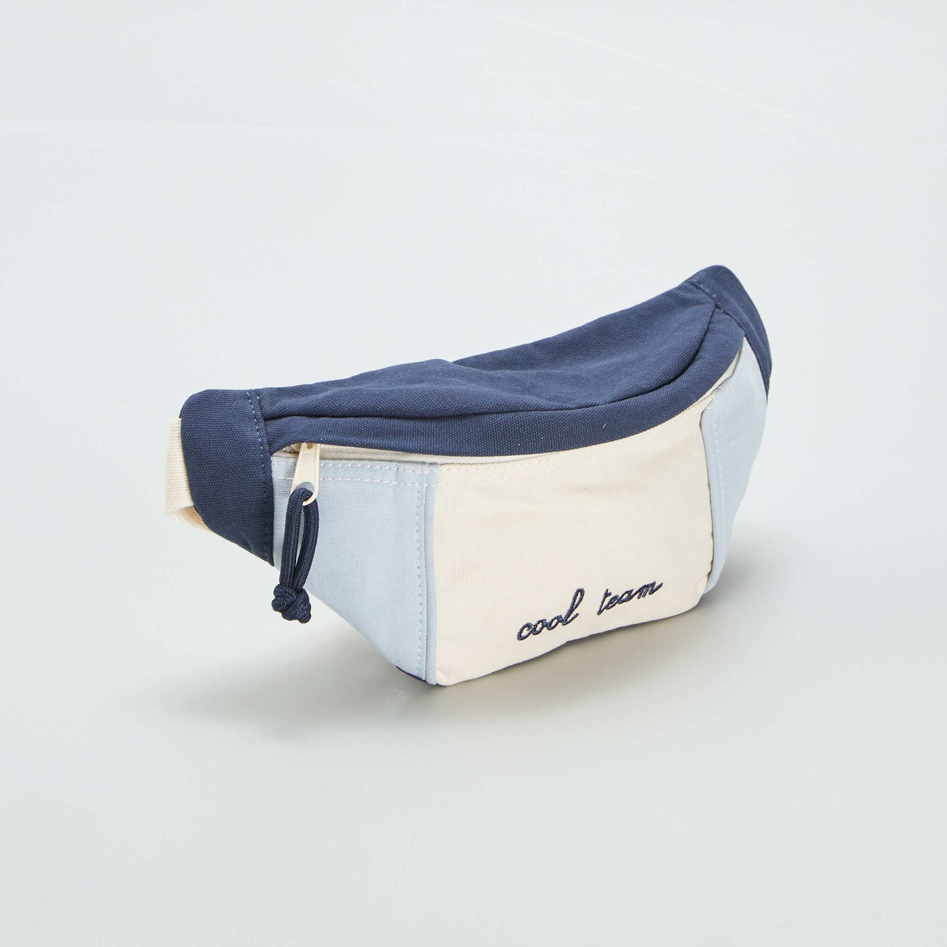Colour block waist bag BLUE