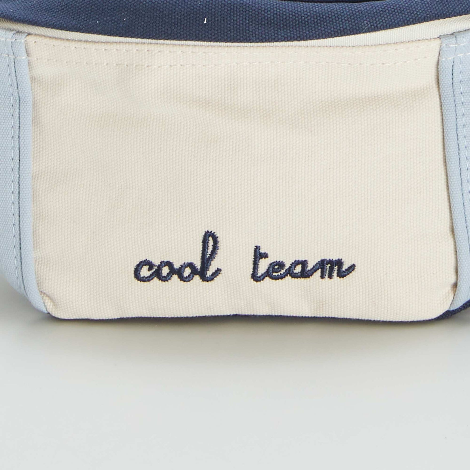 Colour block waist bag BLUE