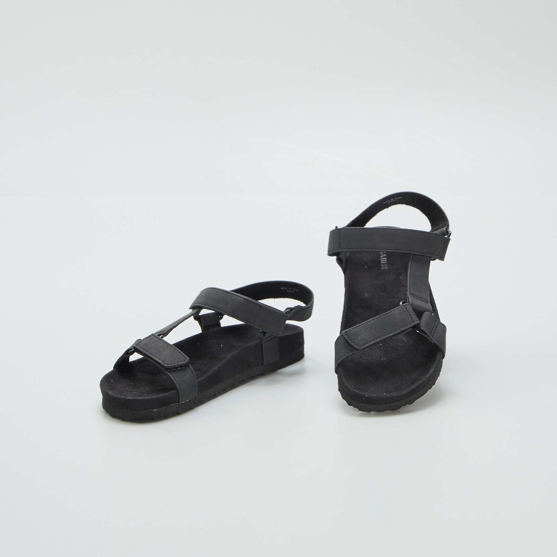 Trekking-style sandals BLACK