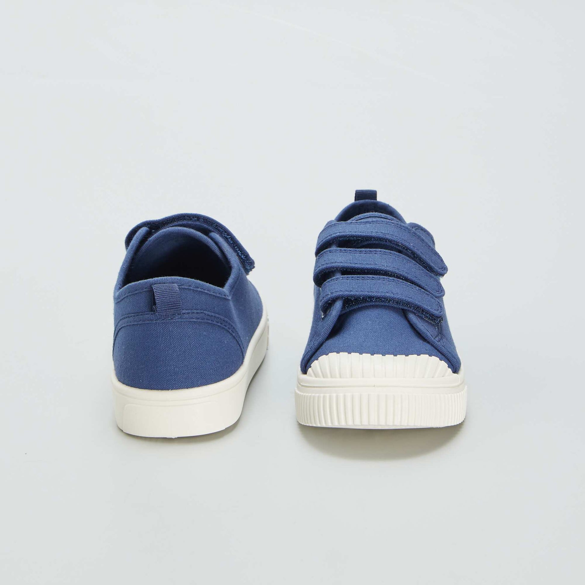 Low-top canvas trainers BLUE