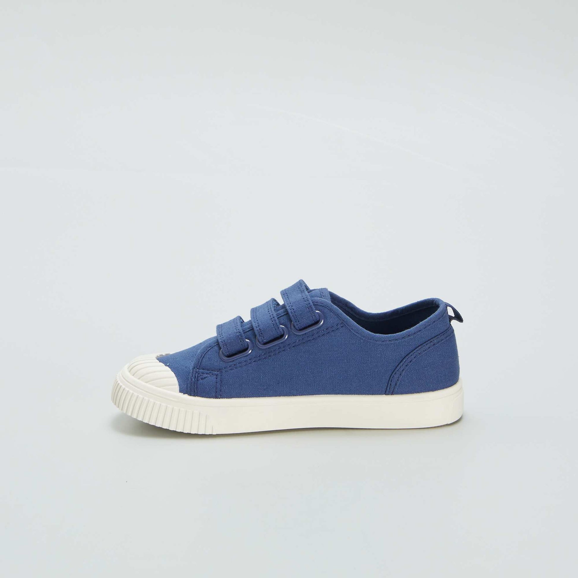 Low-top canvas trainers BLUE