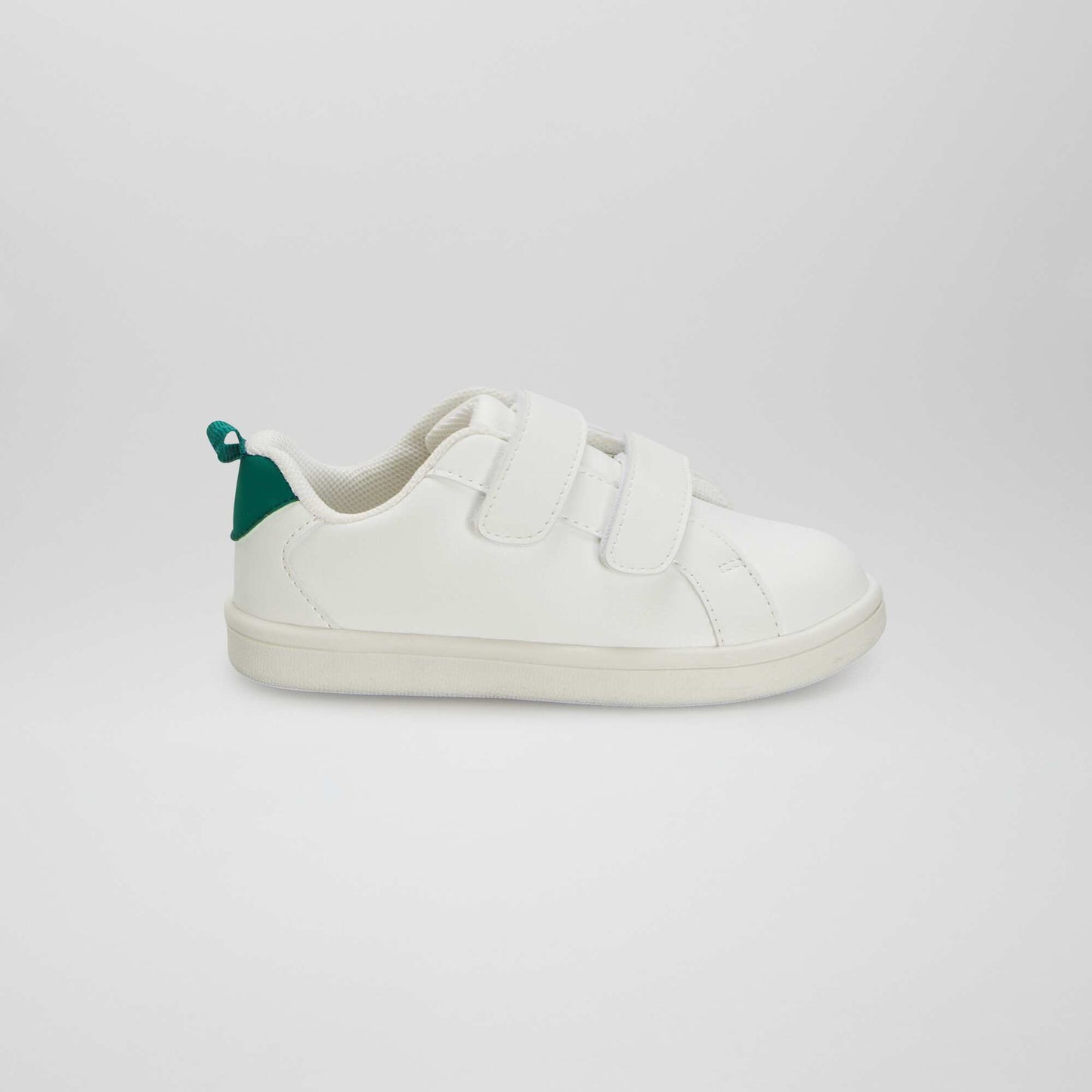 Low-top synthetic trainers WHITE