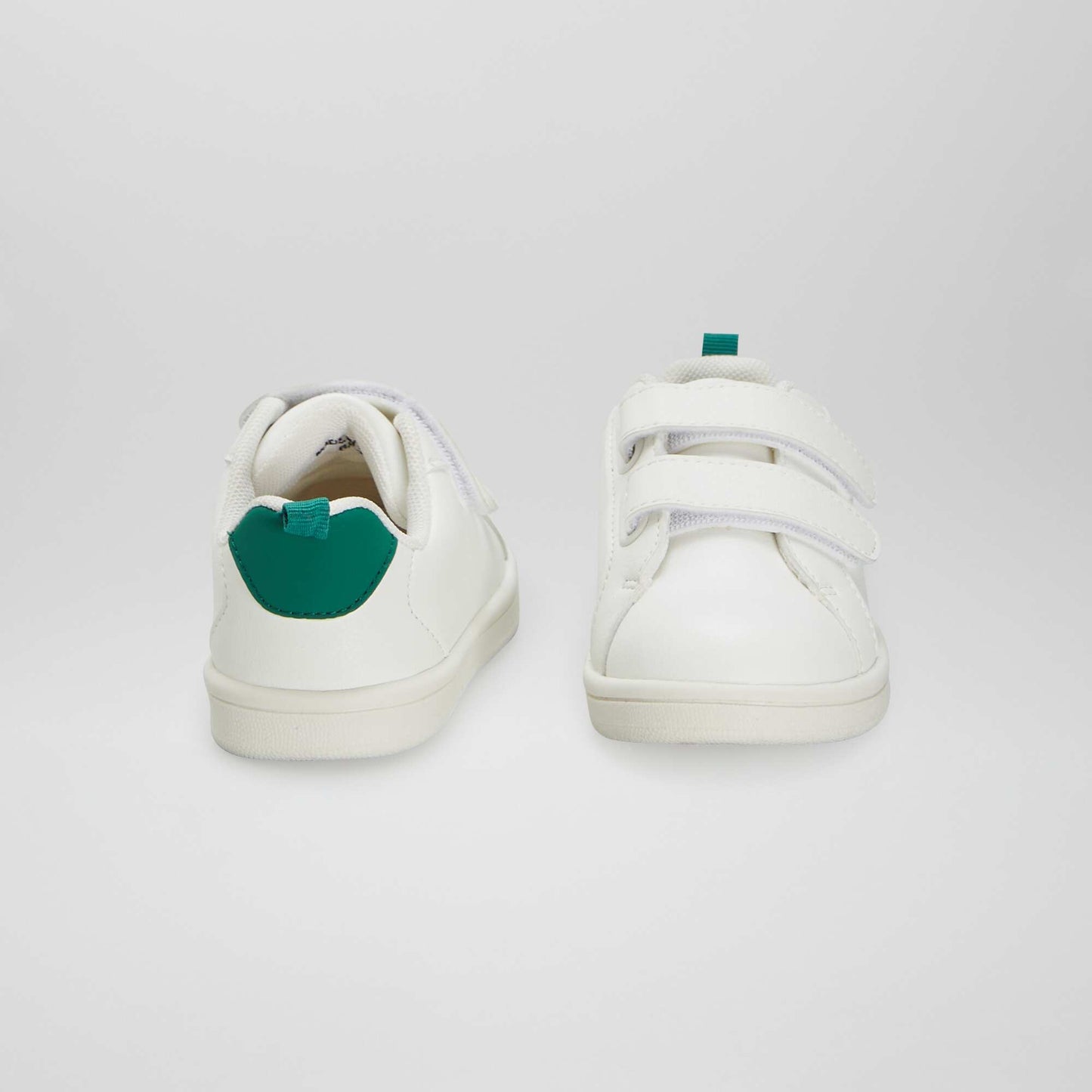 Low-top synthetic trainers WHITE