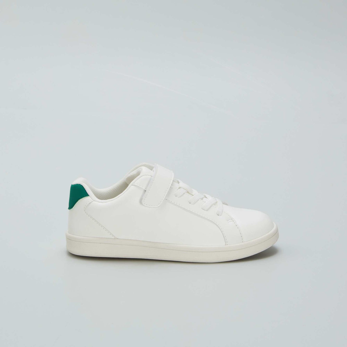 Low-top synthetic trainers WHITE