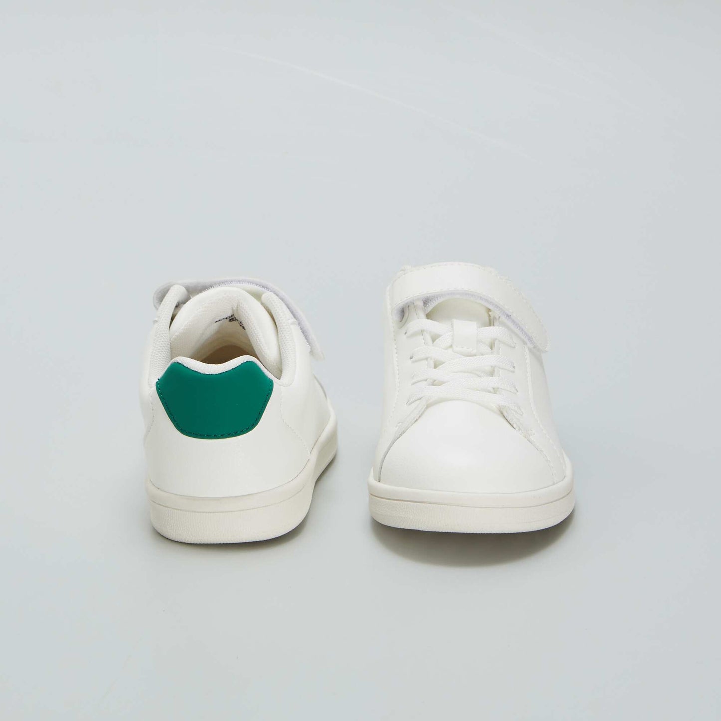 Low-top synthetic trainers WHITE