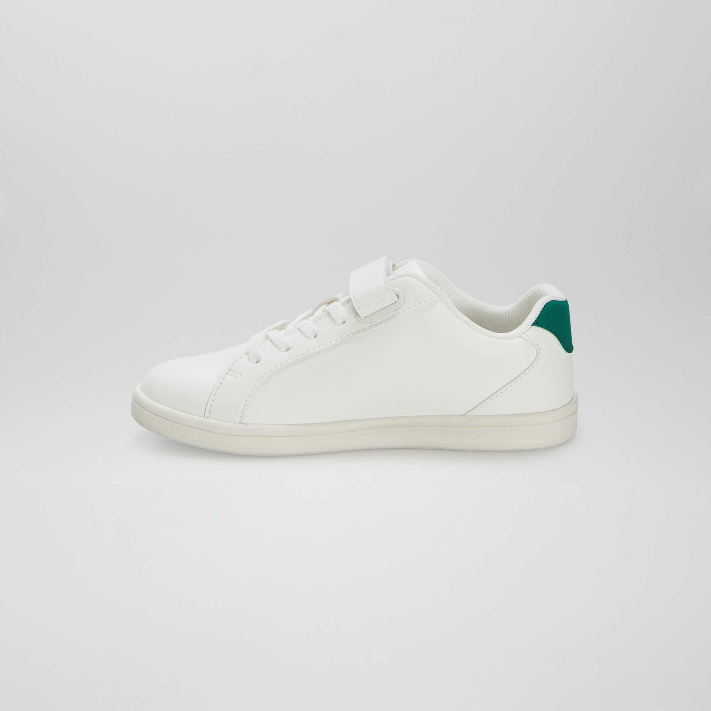 Low-top synthetic trainers WHITE