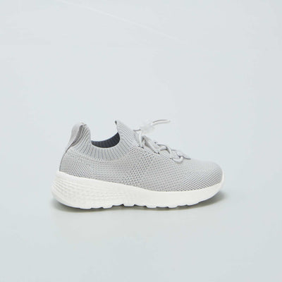 Running style mesh trainers GREY