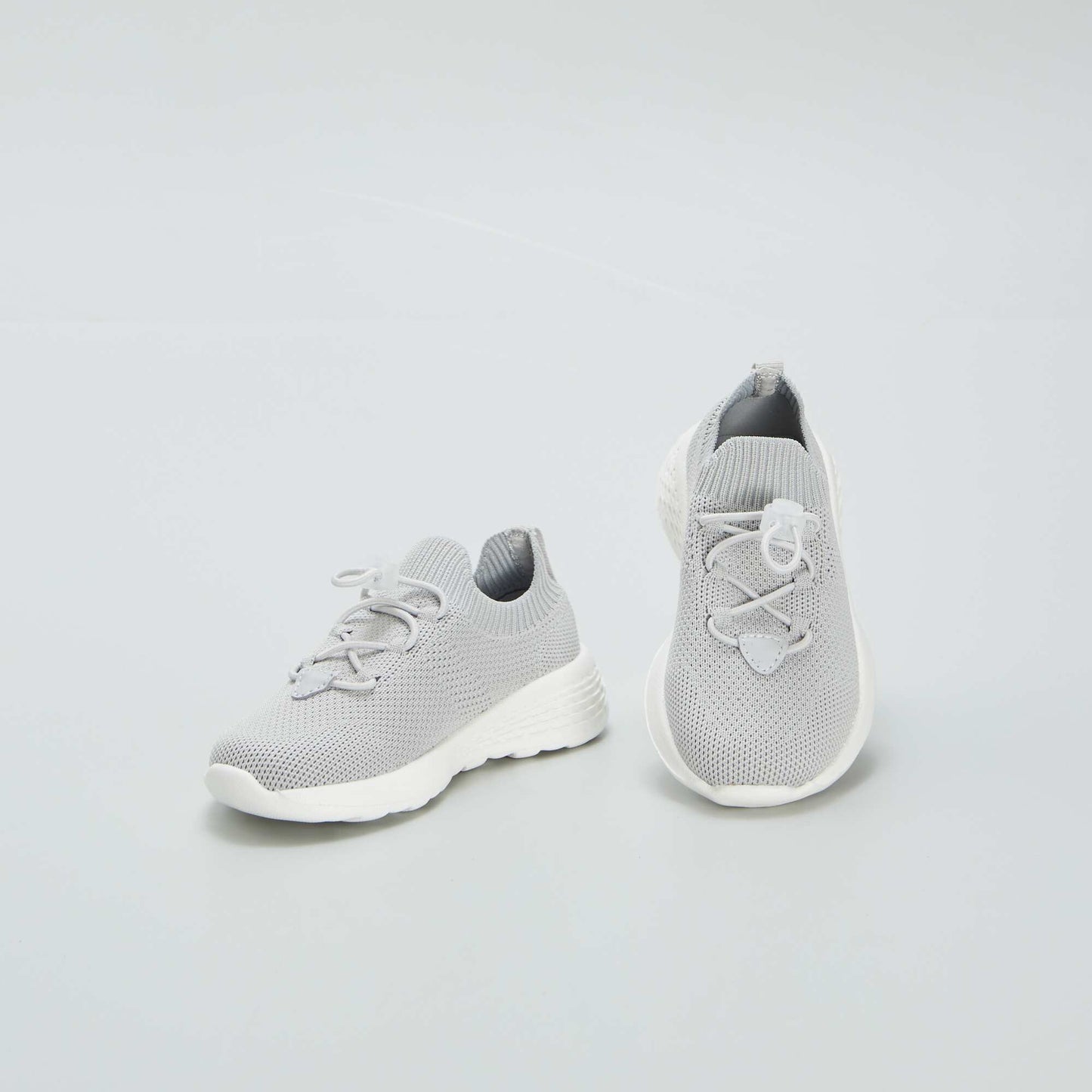 Running style mesh trainers GREY