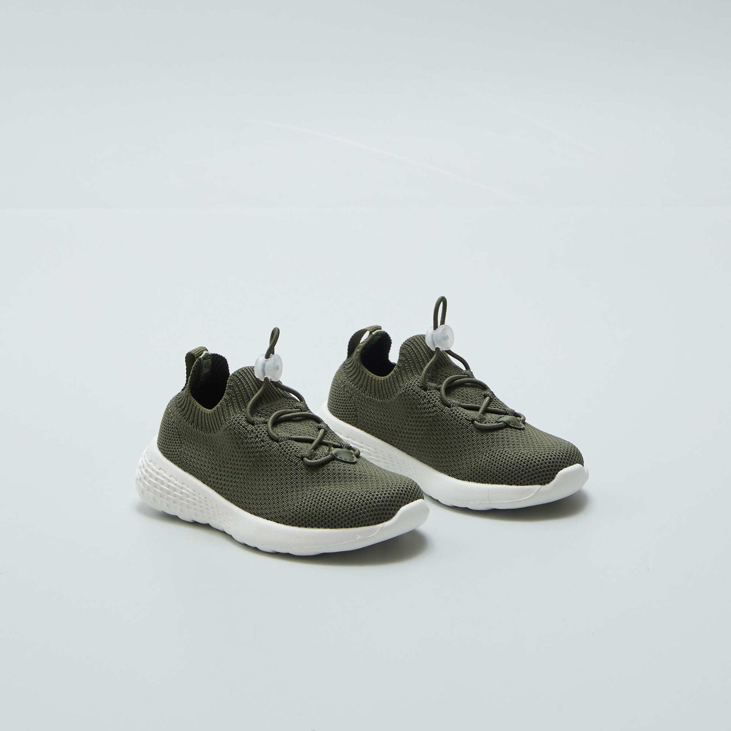 Running style mesh trainers KHAKI