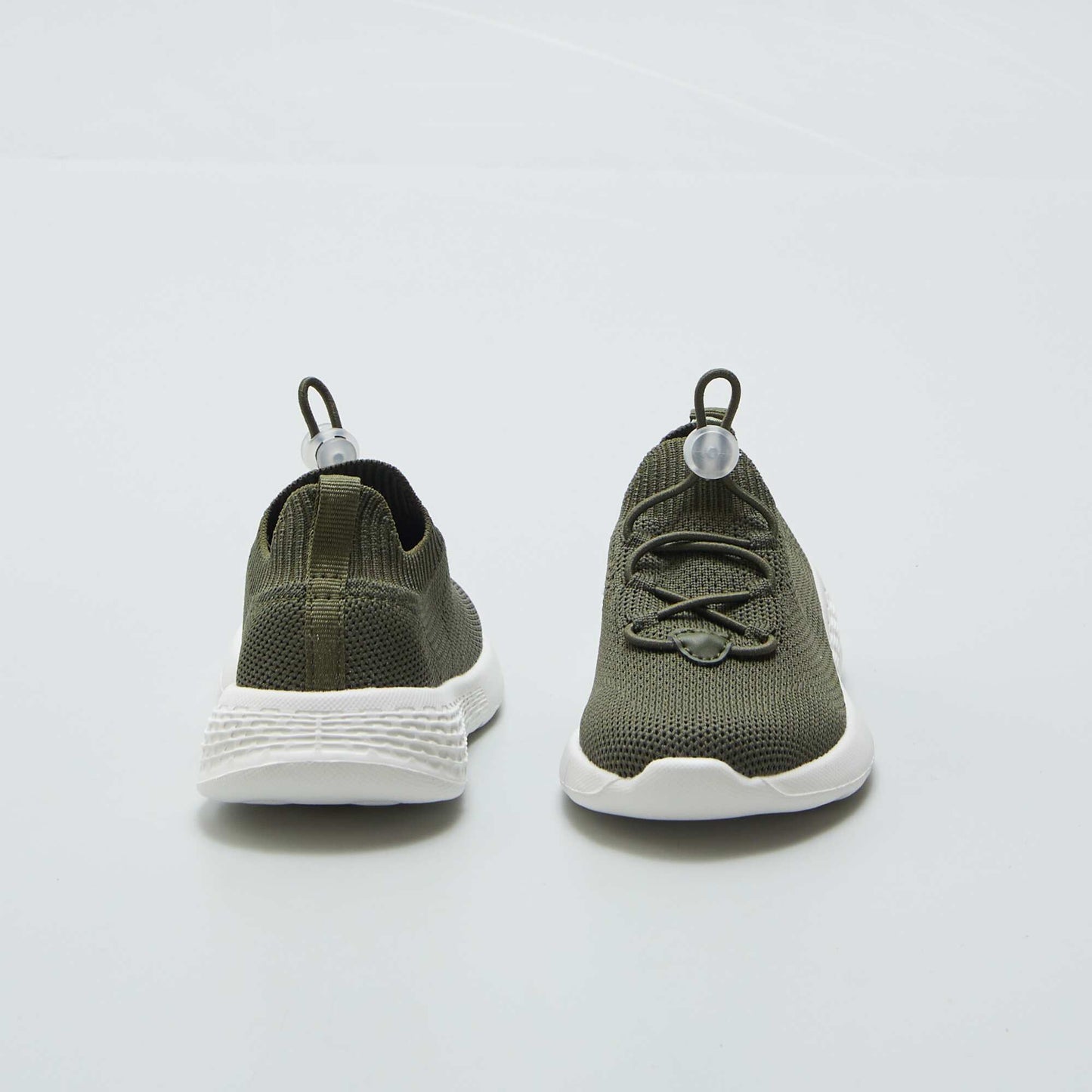 Running style mesh trainers KHAKI