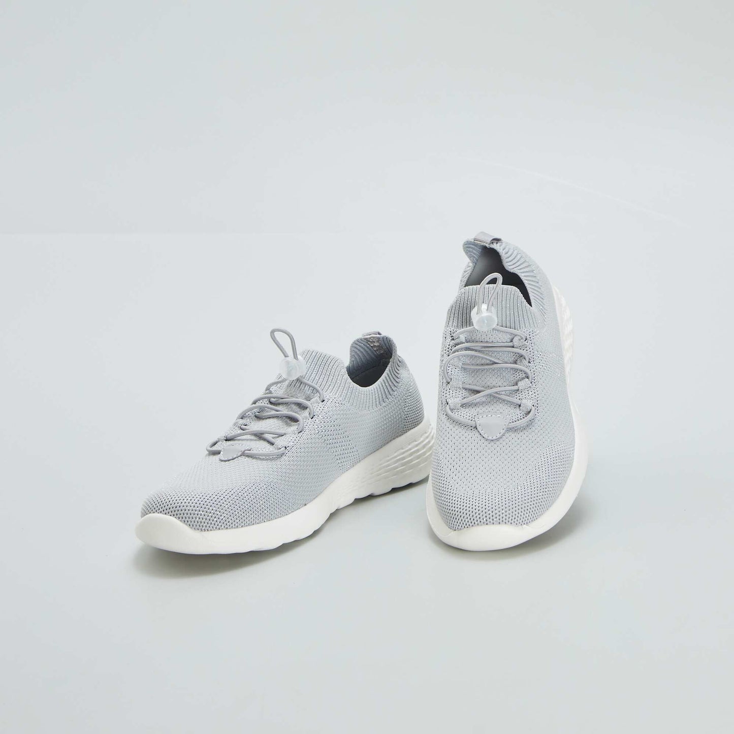 Running style mesh trainers GREY