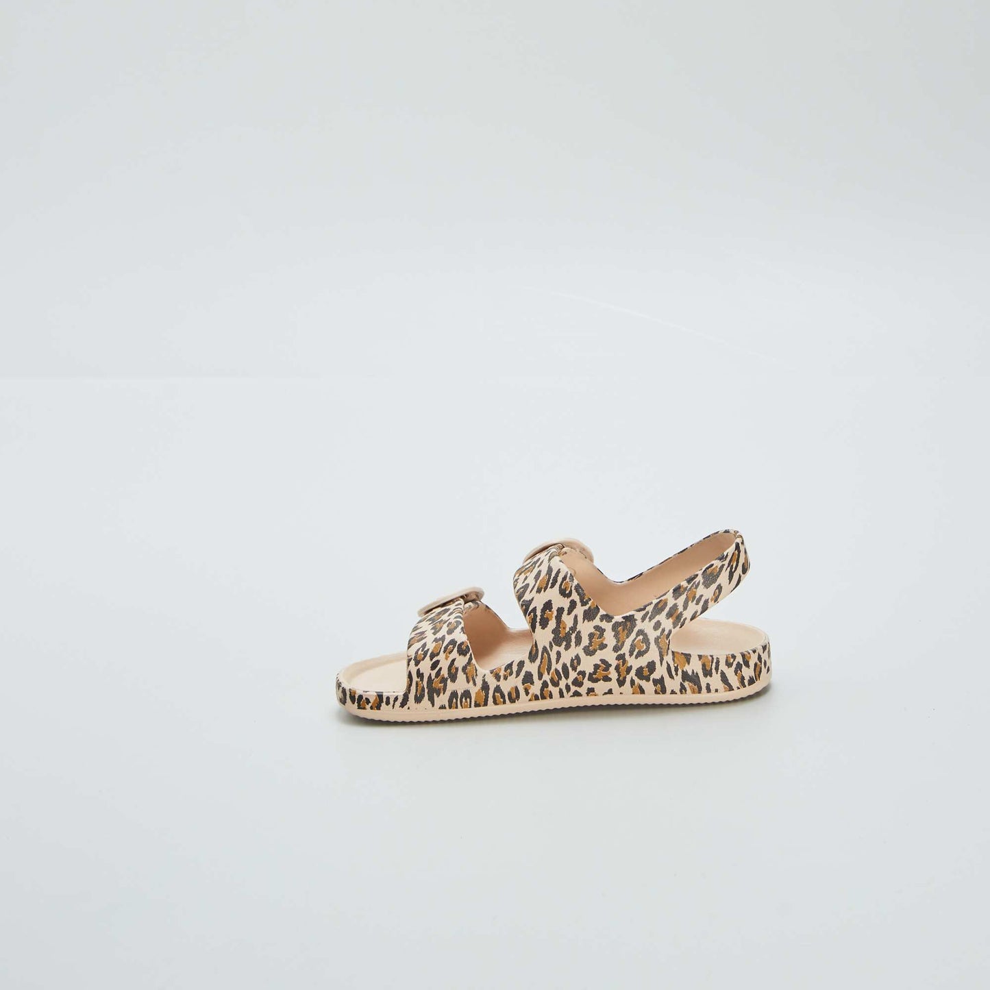 Printed double-strap sandals BEIGE