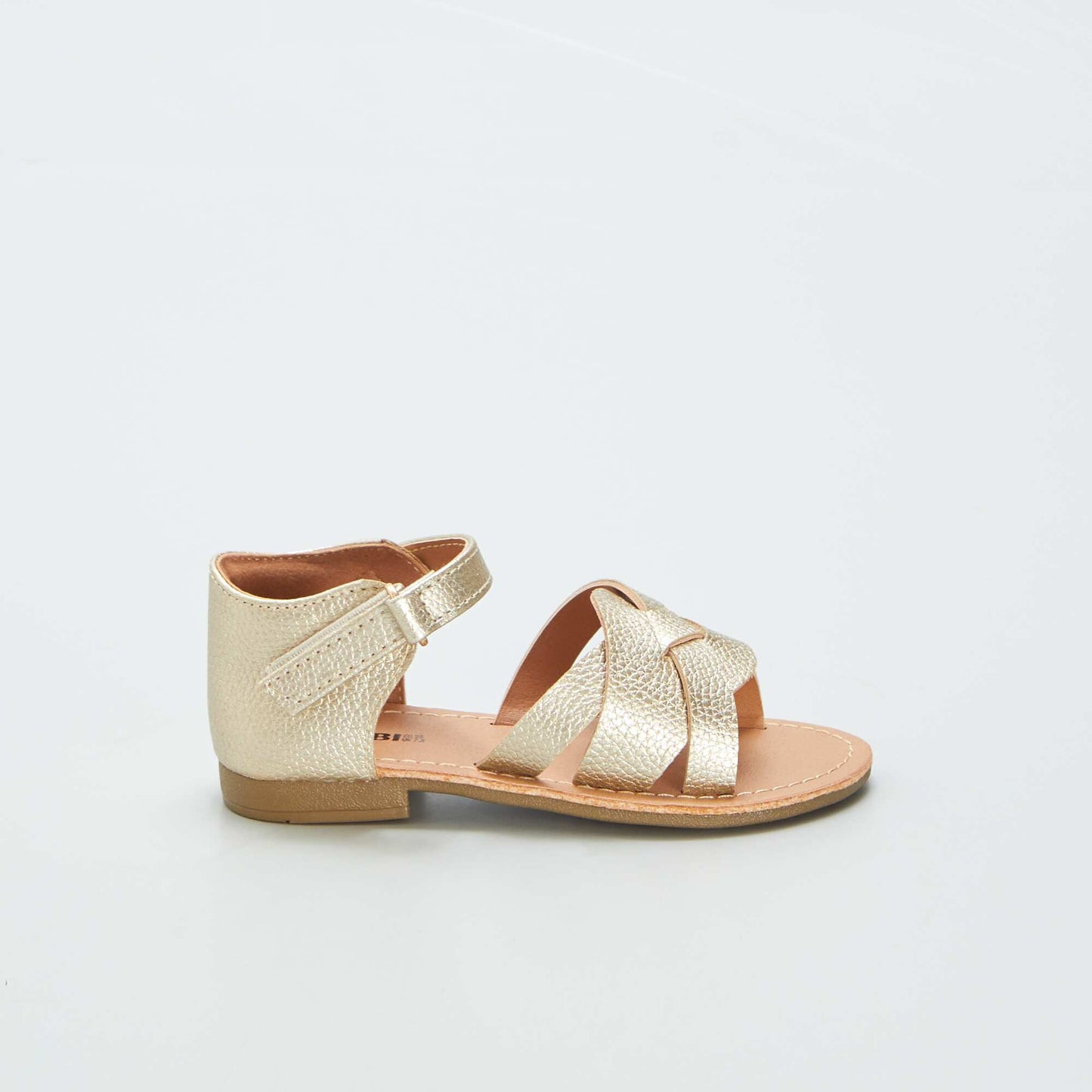 Sandals with crossover straps YELLOW