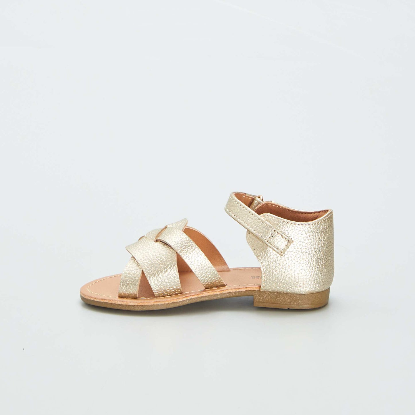 Sandals with crossover straps YELLOW