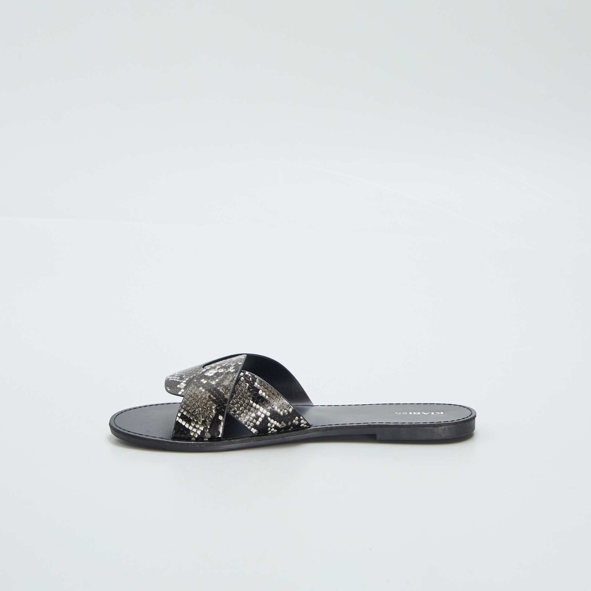 Leopard print sandals BLACK