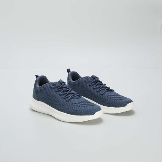 Running style mesh trainers BLUE