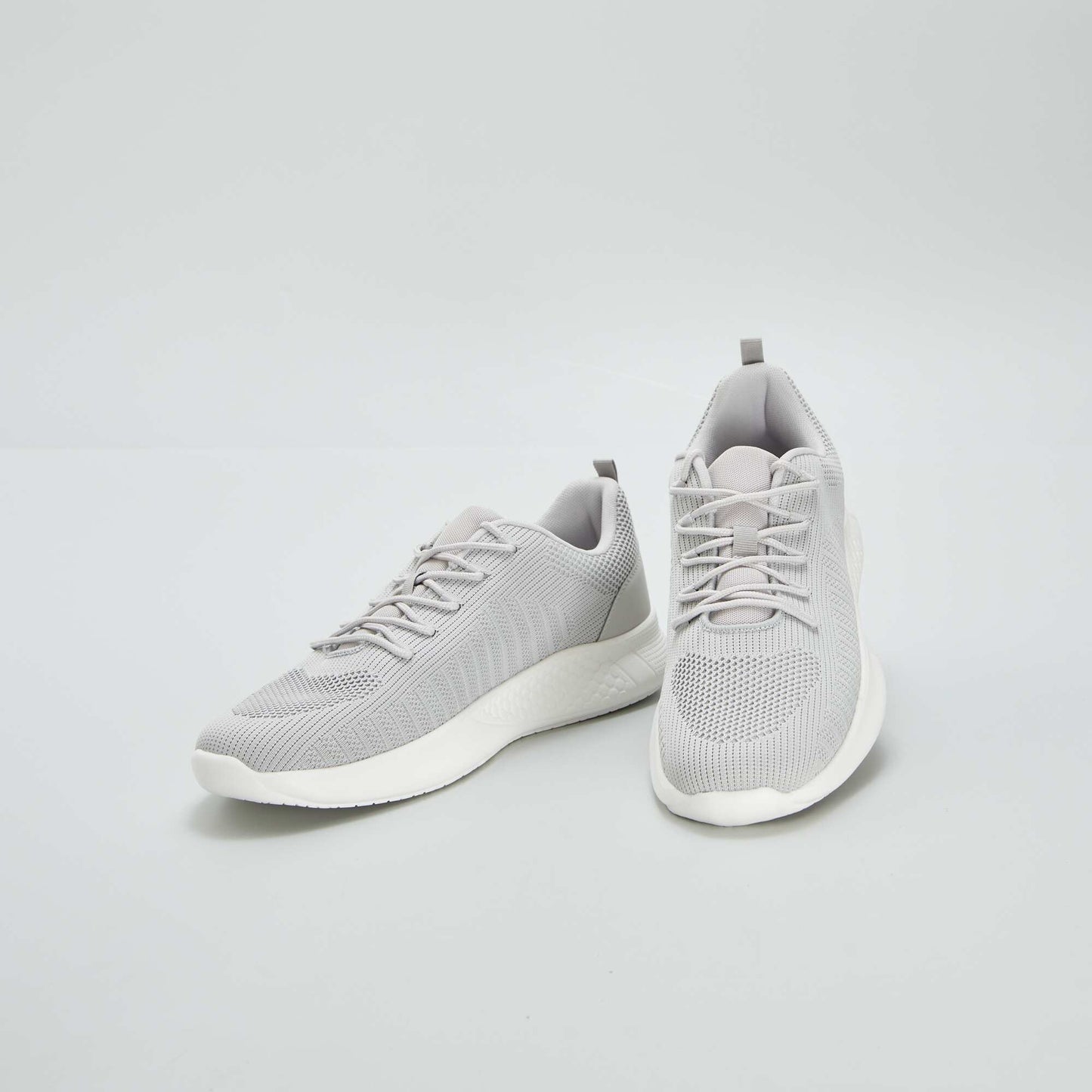 Running style mesh trainers GREY