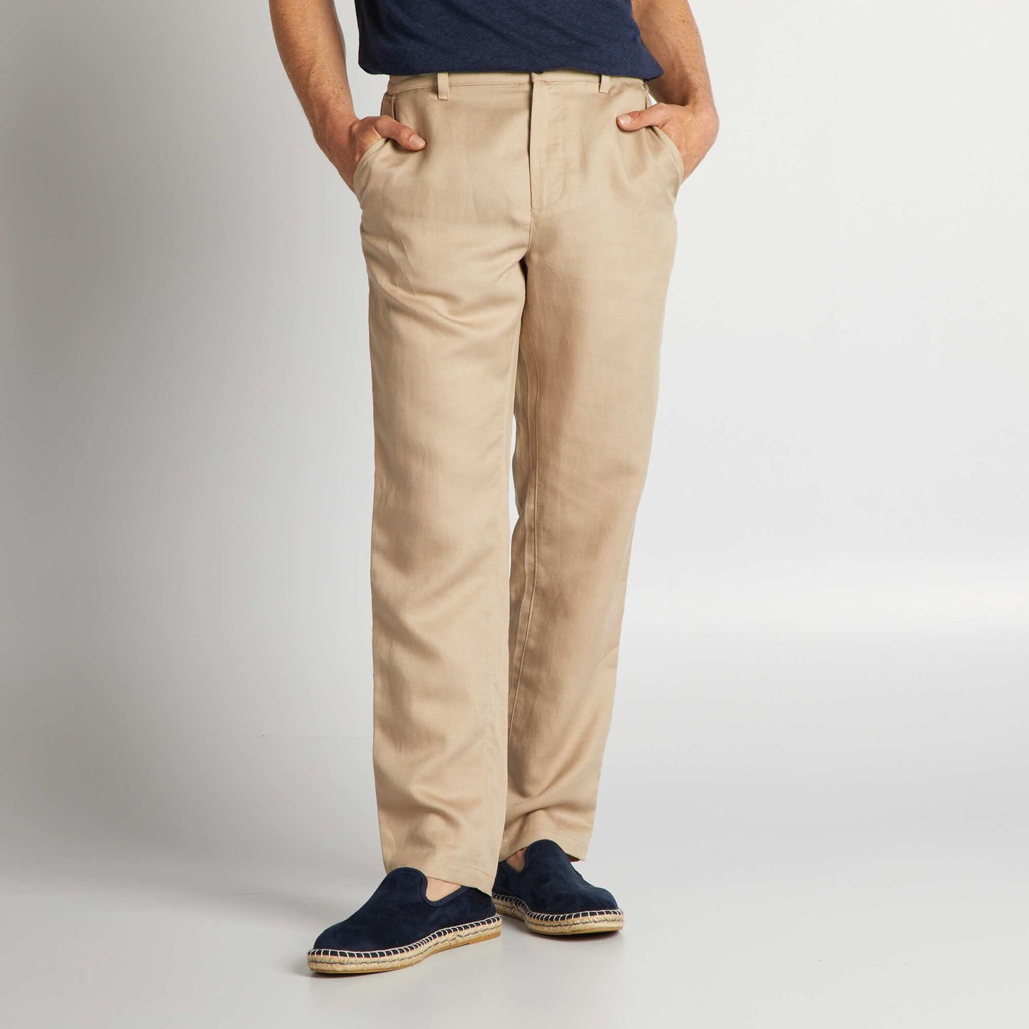 Linen chinos beige