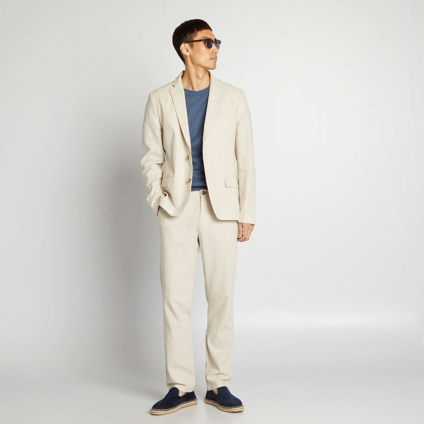 Linen chinos BEIGE