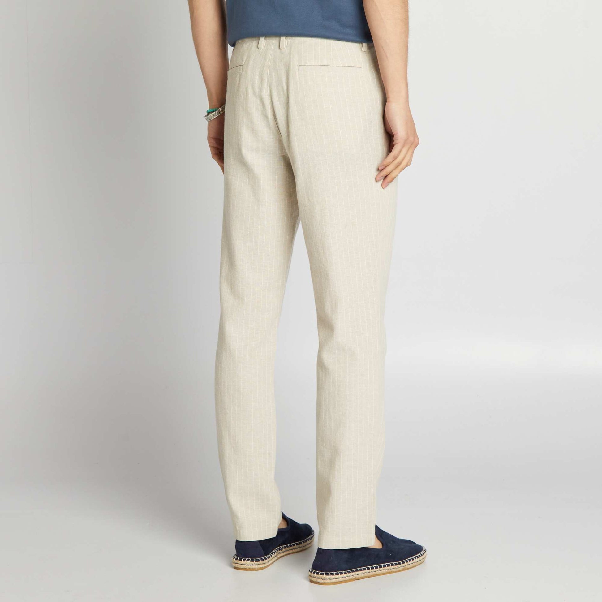 Linen chinos BEIGE