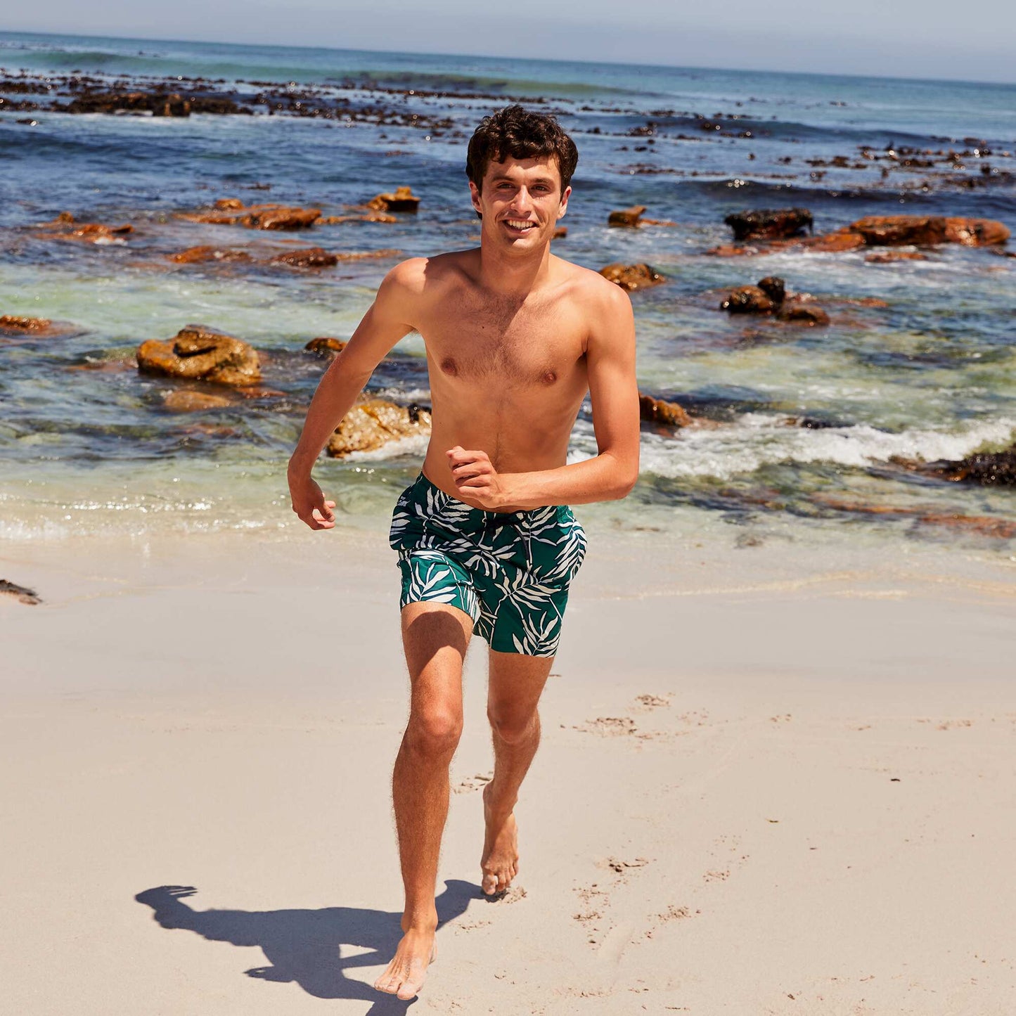 Floral swim shorts GREEN