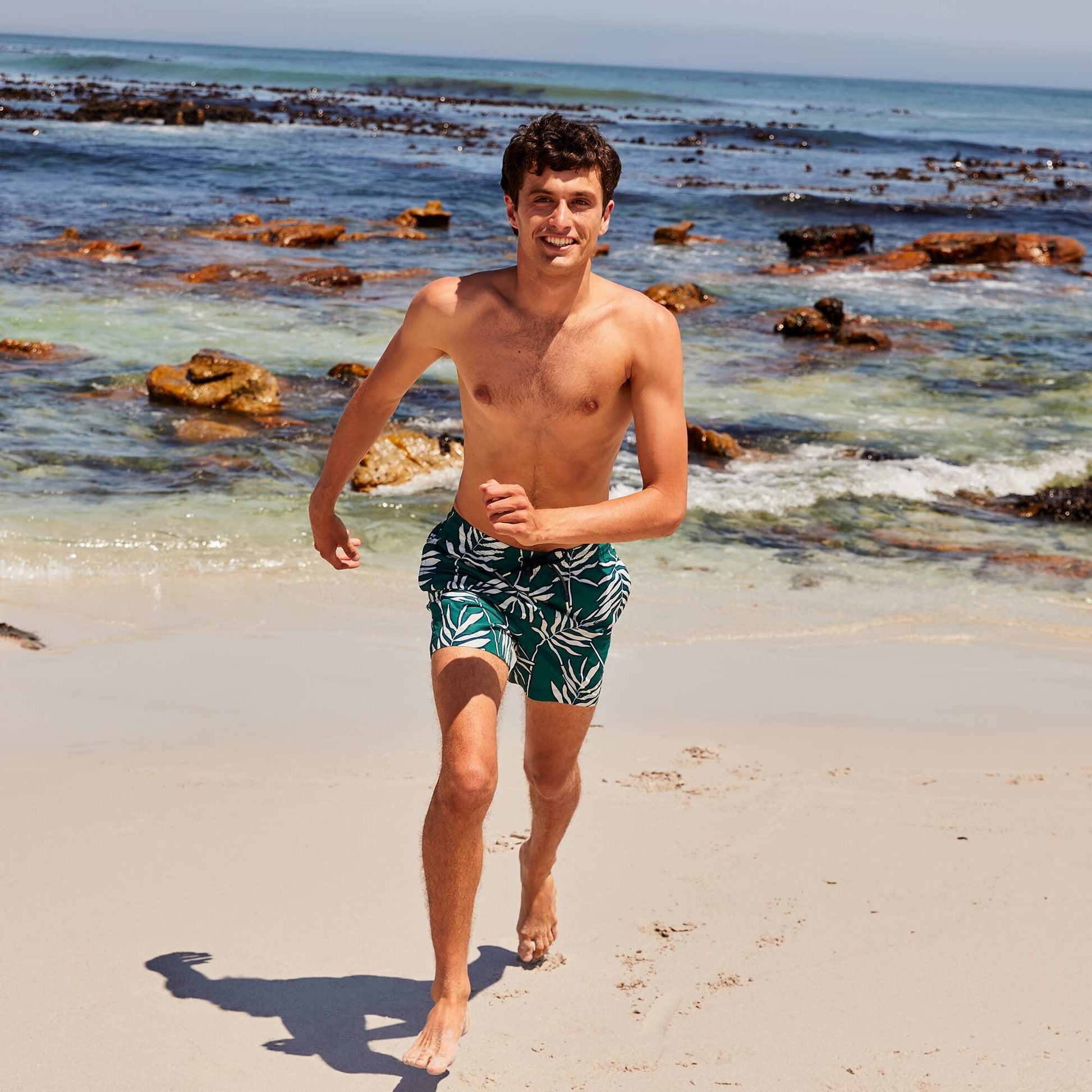 Floral swim shorts GREEN