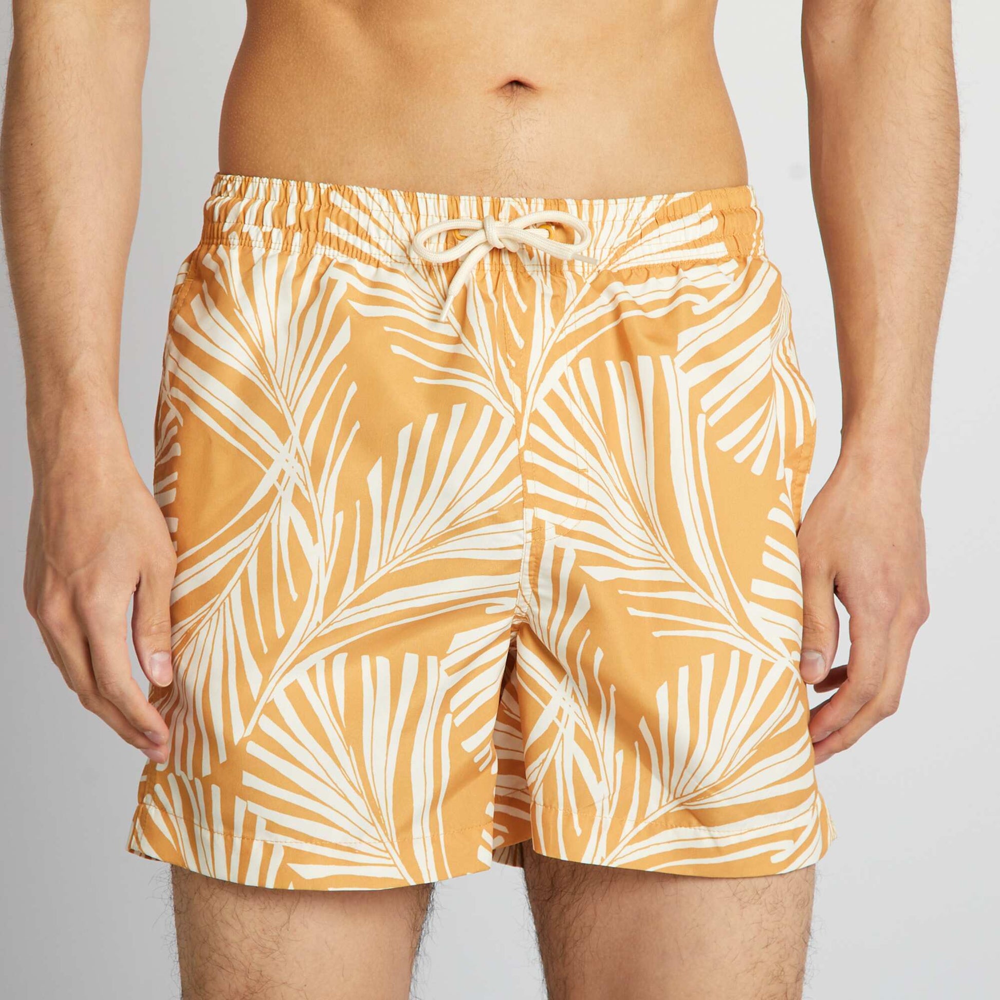 Patterned swim shorts YELLOW