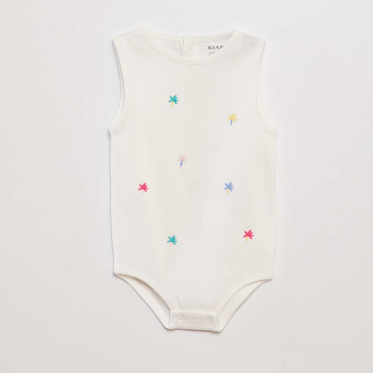 Ribbed bodysuit WHITE