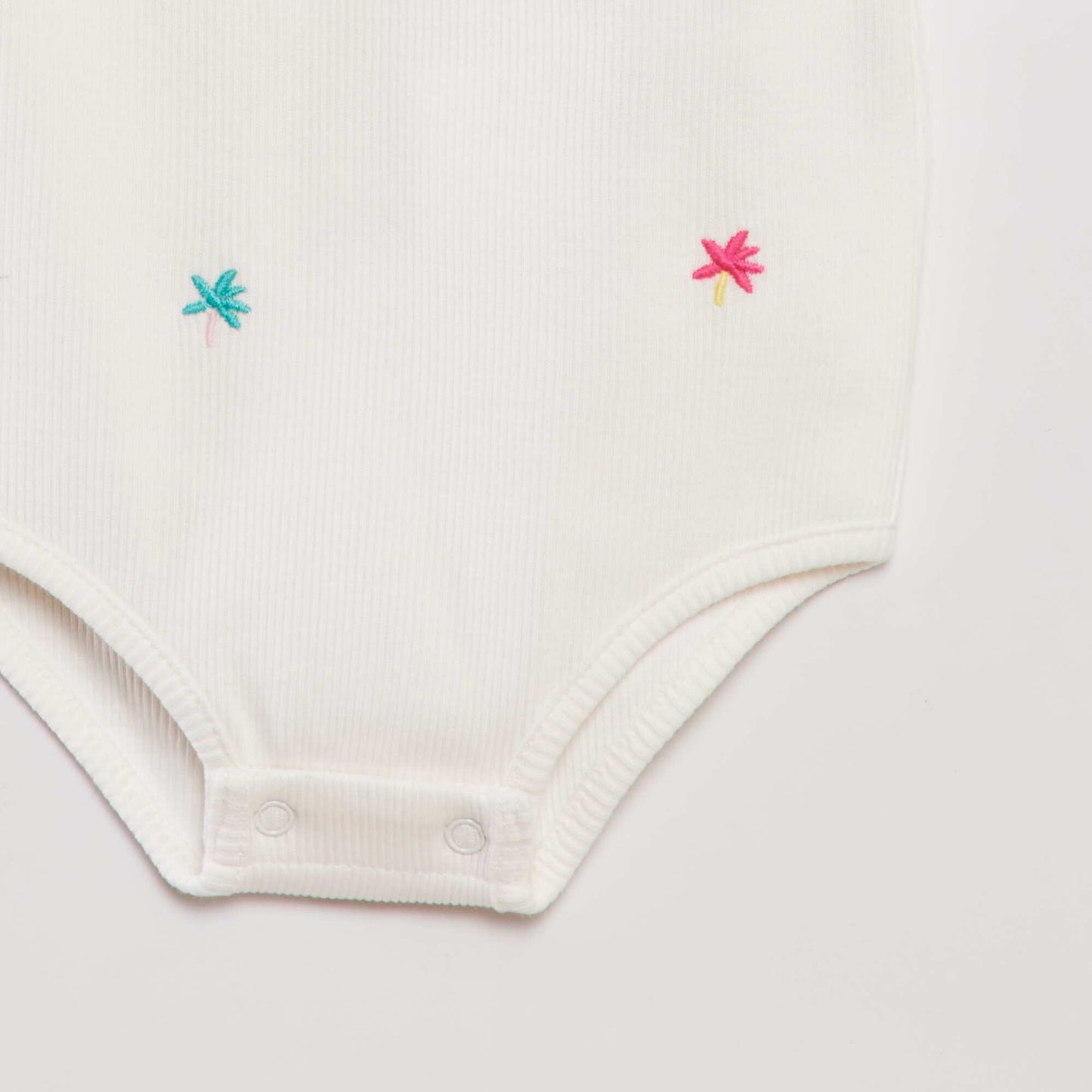 Ribbed bodysuit WHITE