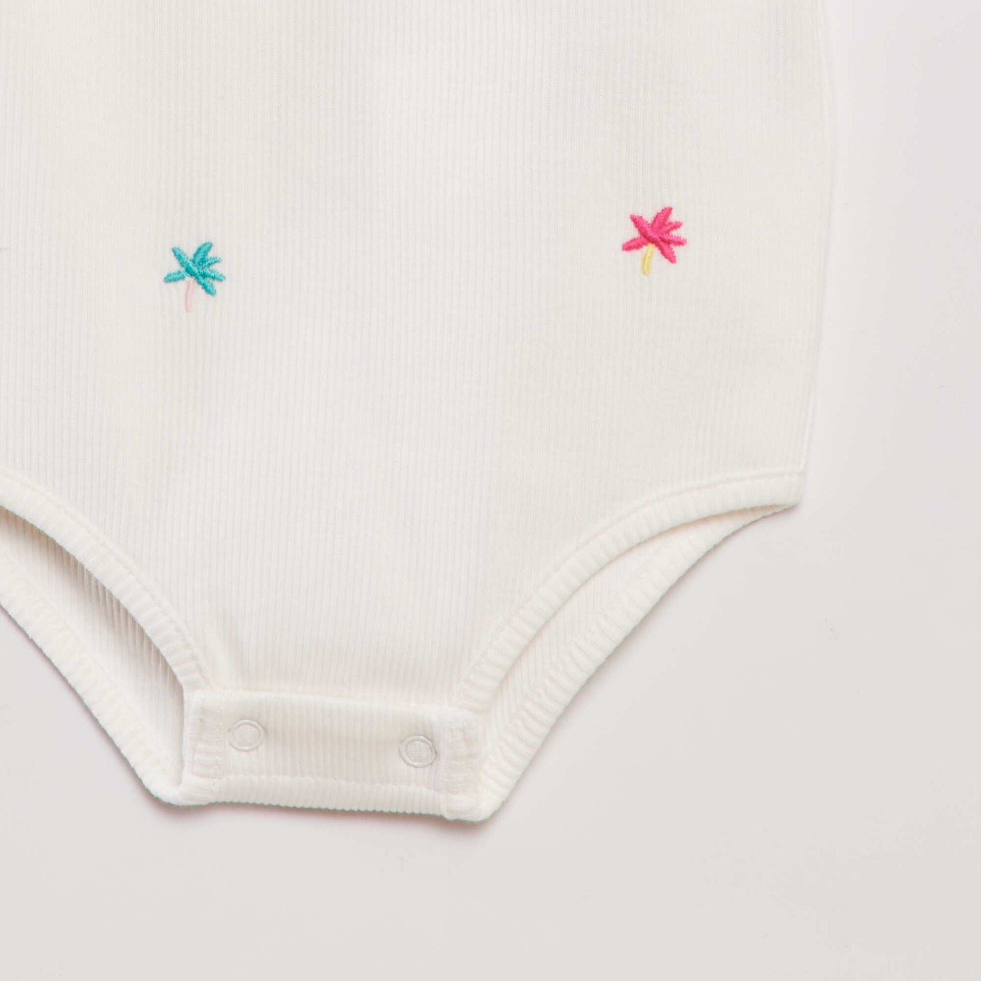 Ribbed bodysuit WHITE