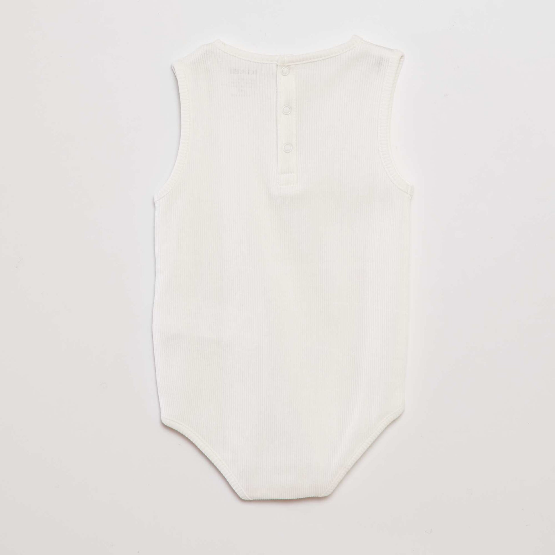 Ribbed bodysuit WHITE