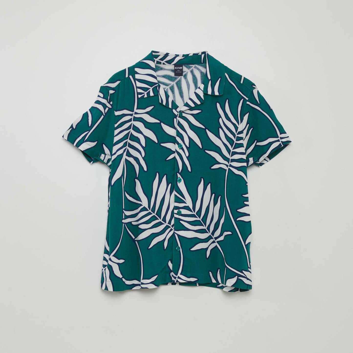 Short-sleeved printed shirt GREEN