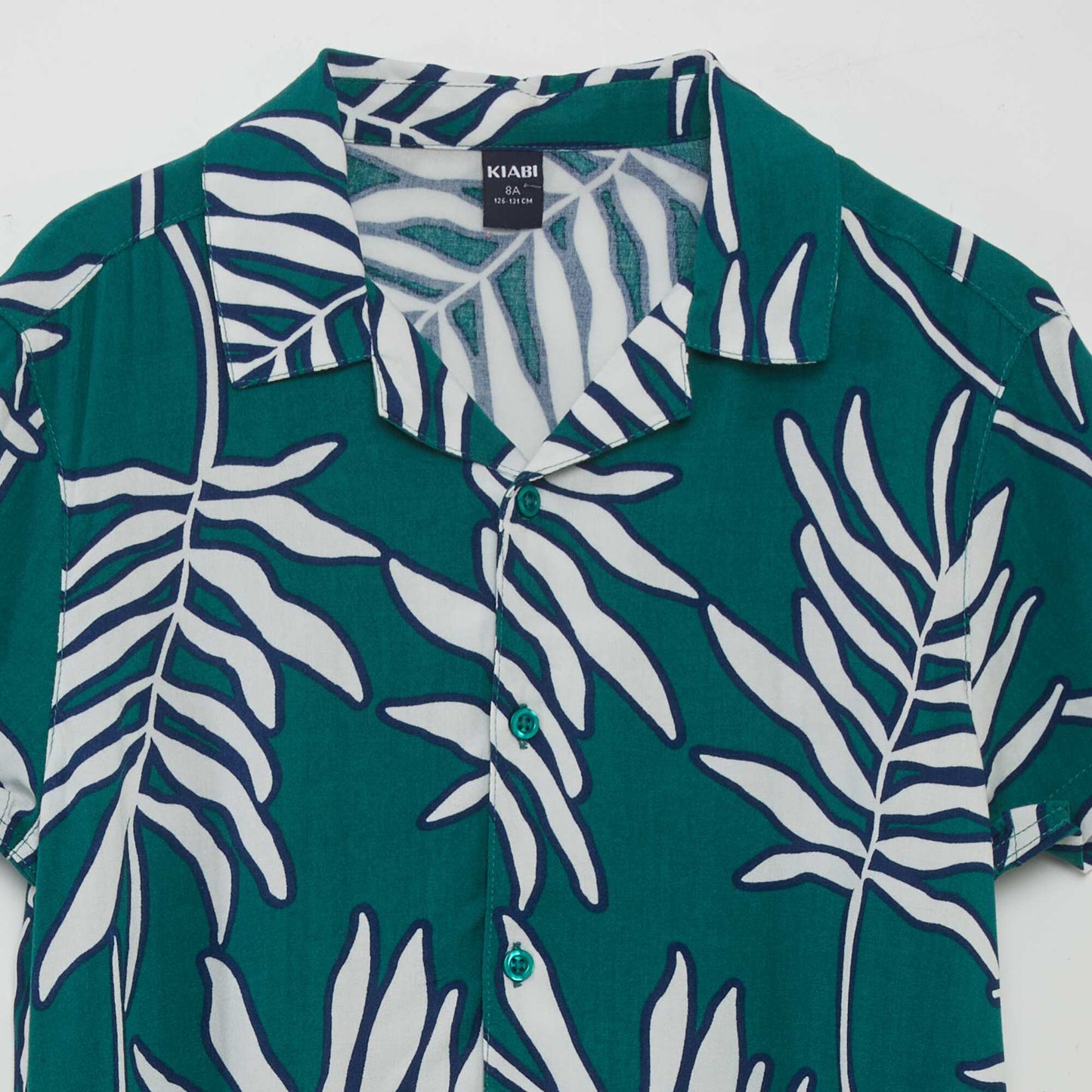 Short-sleeved printed shirt GREEN