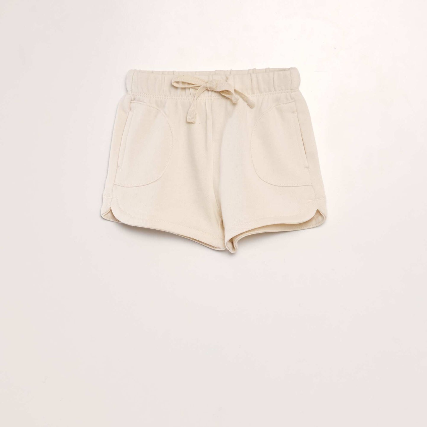 French terry shorts WHITE