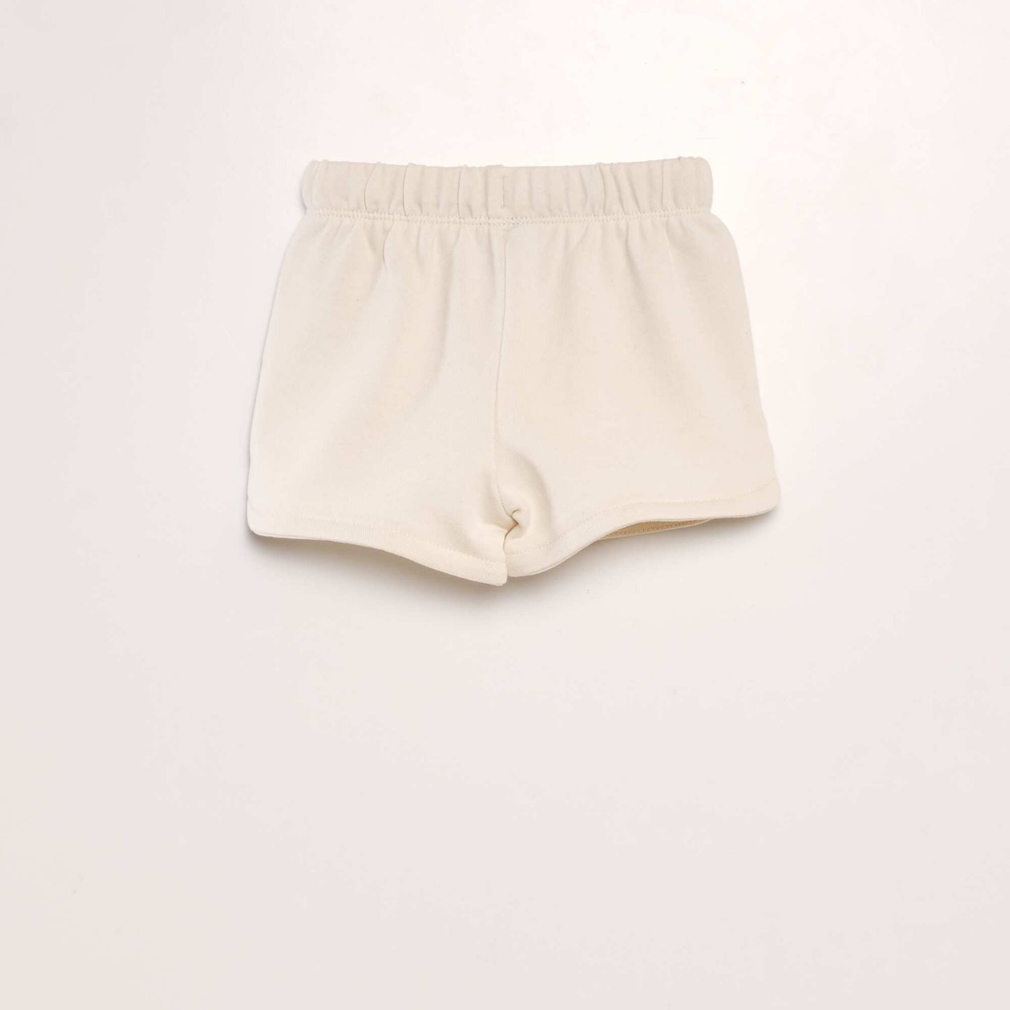 French terry shorts WHITE