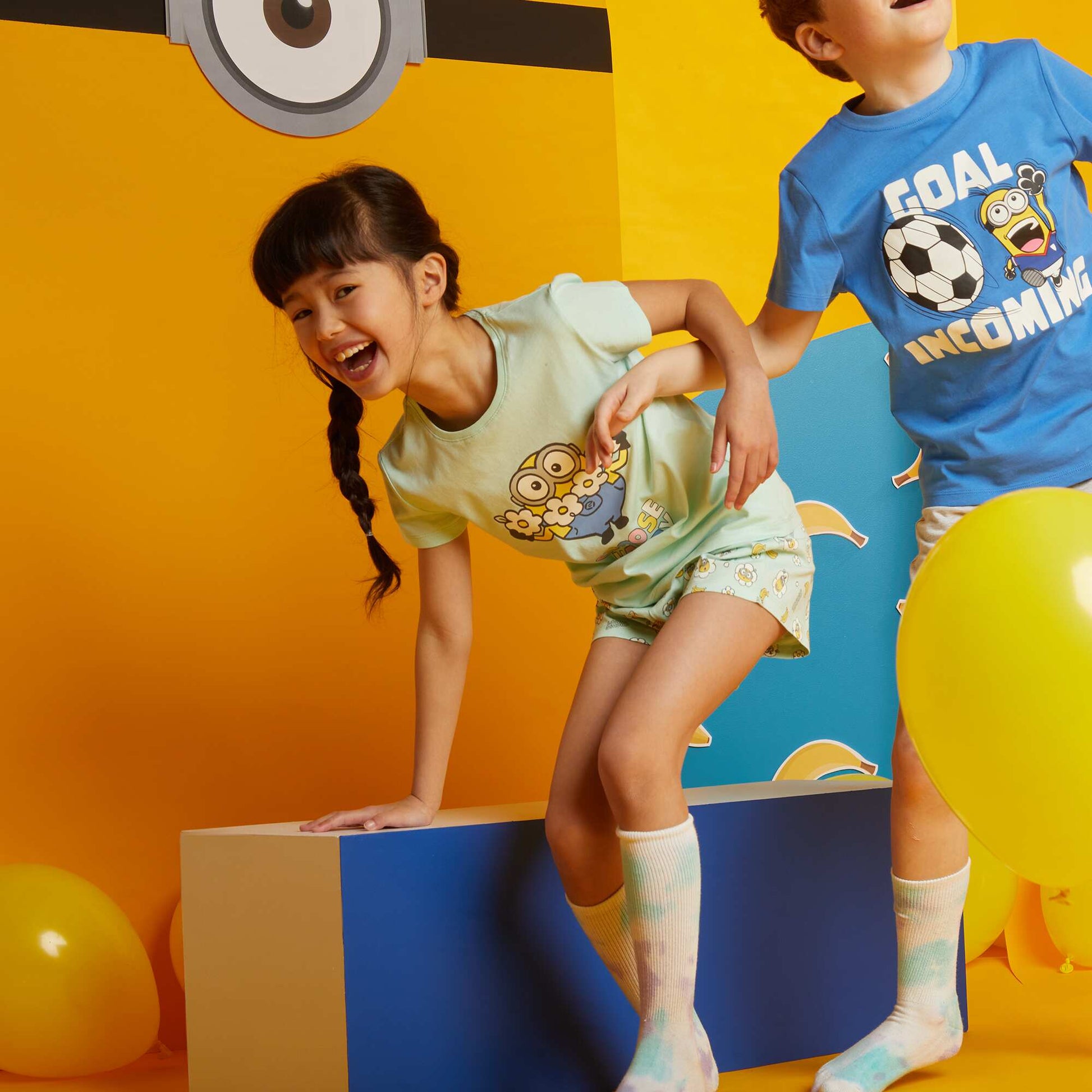 بيجامة قصيرة من Minions - طقم من قطعتين أزرق