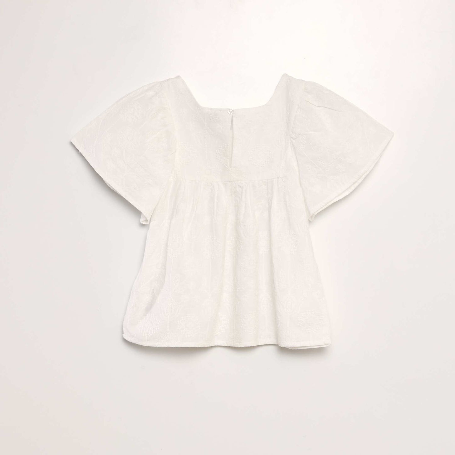 Embroidered blouse WHITE