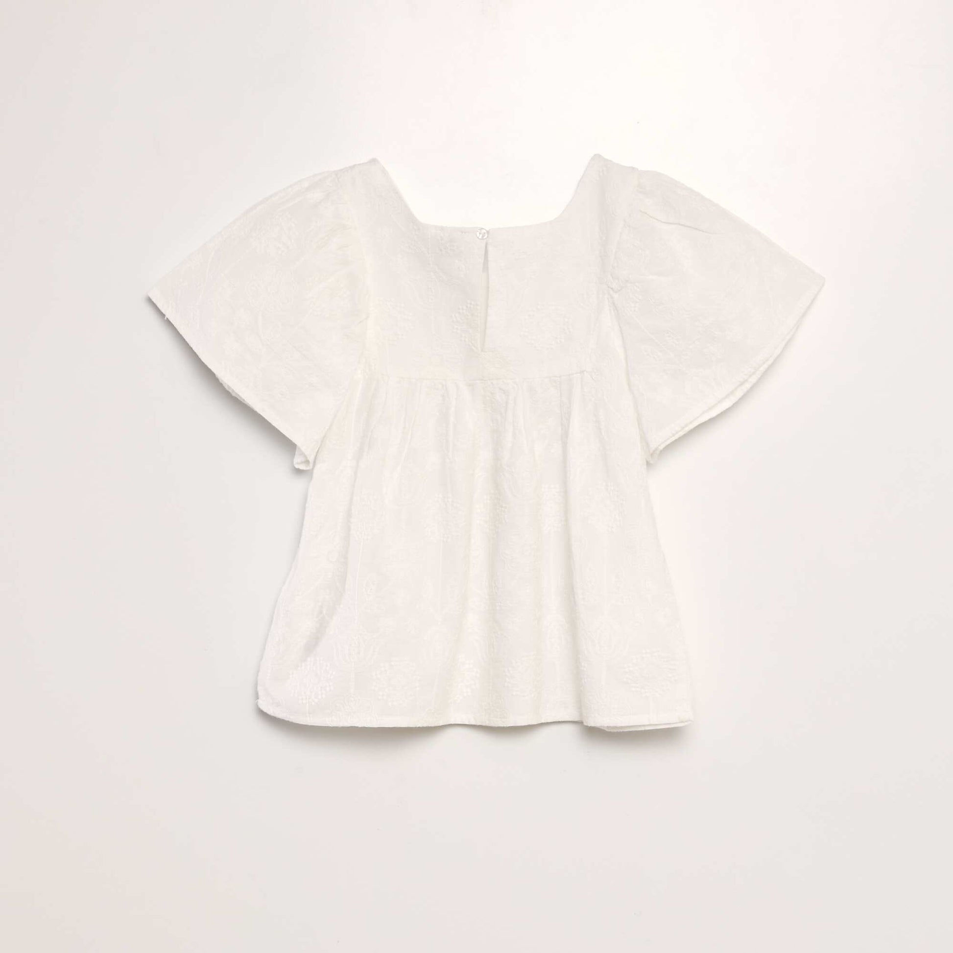 Embroidered blouse WHITE