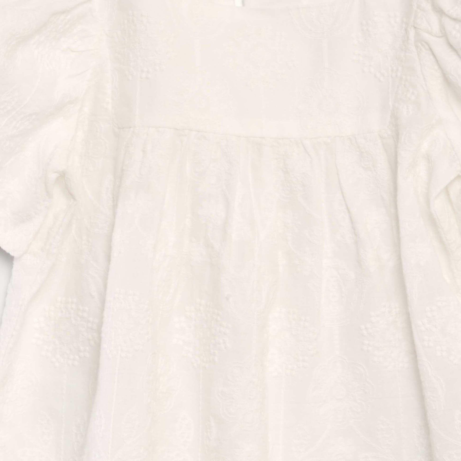 Embroidered blouse WHITE