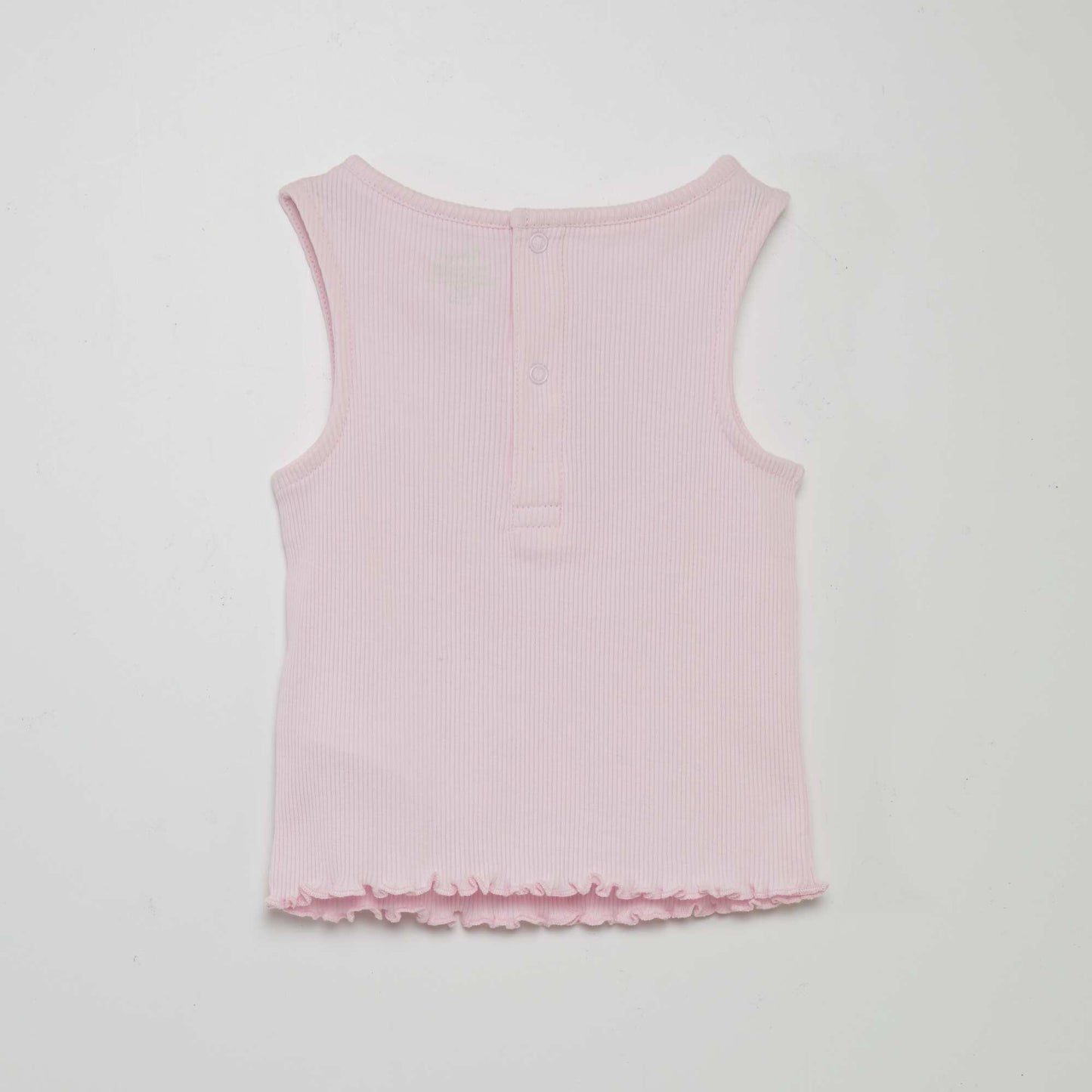 قميص بدون أكمام بخطوط من ديزني باللون الوردي